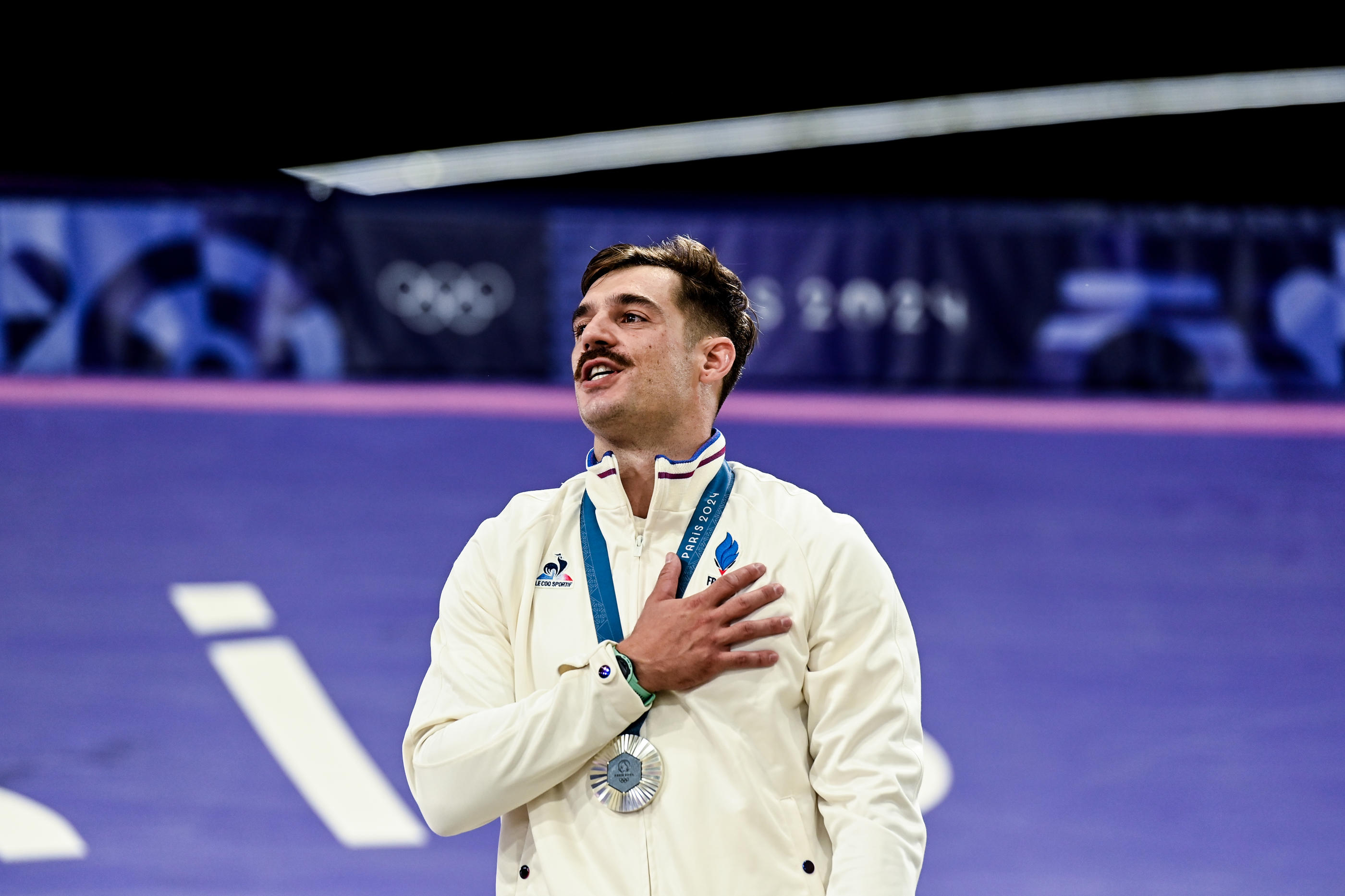 Saint-Quentin-en-Yvelines, le 2 août. Pour Sylvain André, médaillé d'argent en BMX racing aux JO de Paris 2024, c'est «aux mairies et aux associations de se bouger pour que tous les jeunes et moins jeunes qui veulent pratiquer ce sport le puissent». Icon Sport/Sandra Ruhaut