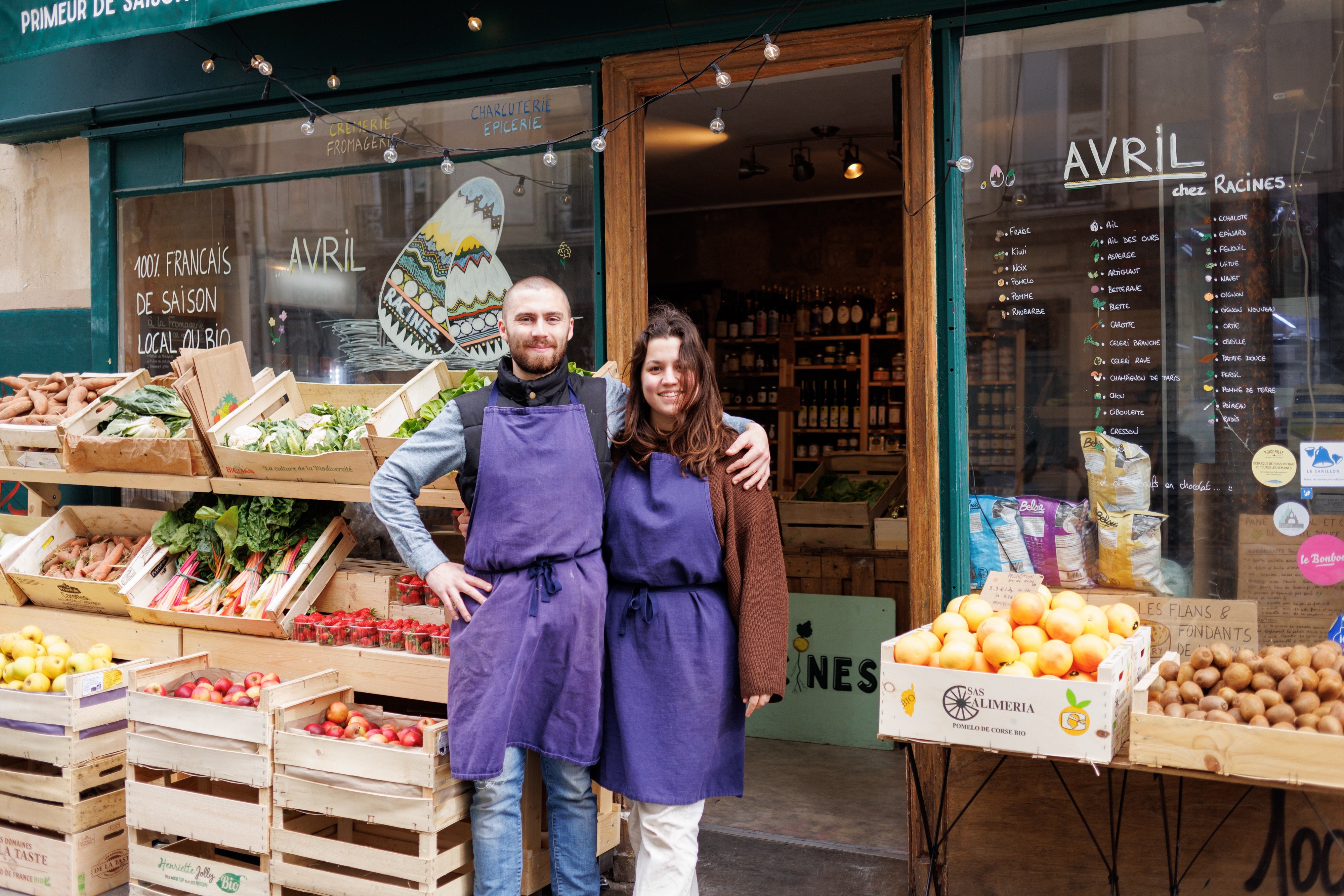 Laura et Maxime ont, avec leur épicerie du XVIIIe arrondissement parisien, intégré le programme d'investissement de Bloks. LP/Enzo Sultan
