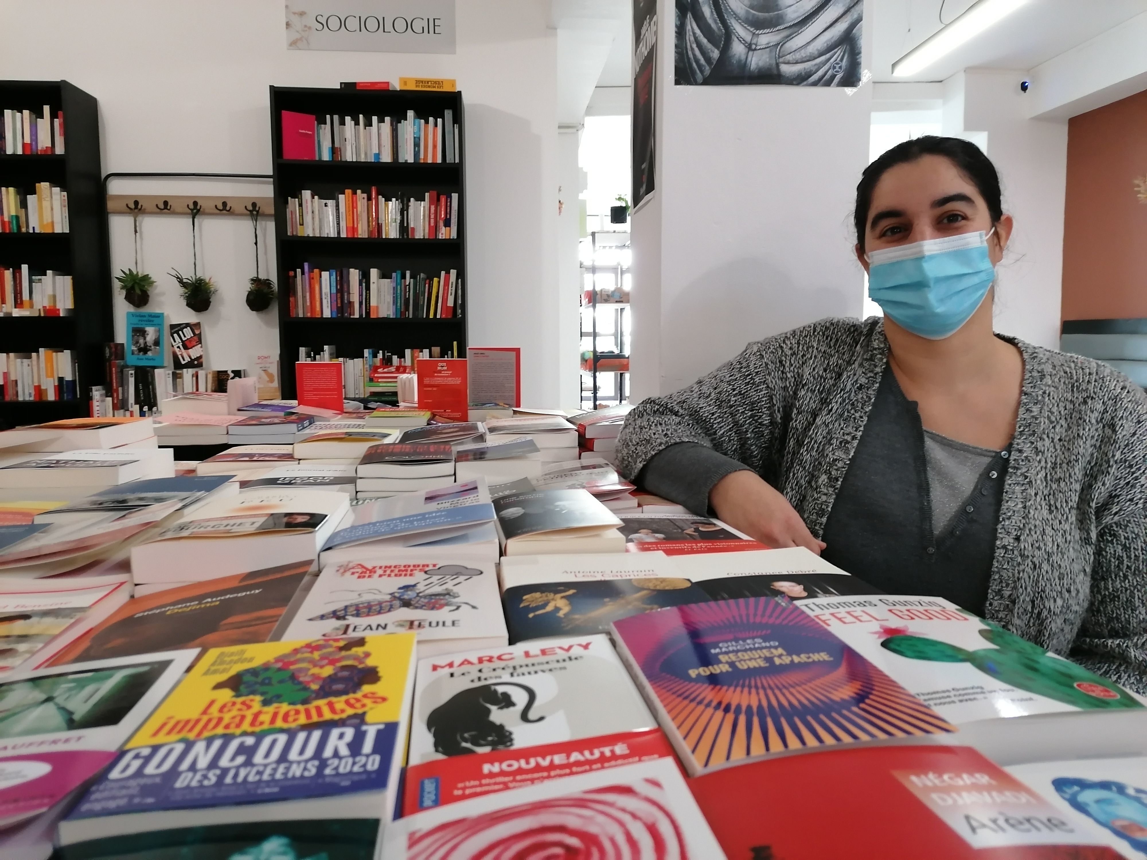 Tournan-en-Brie (Seine-et-Marne), vendredi 10 février 2022. Fatima Kaat a créé la librairie l'Utopie gourmande il y a un an. LP/Sébastien Blondé