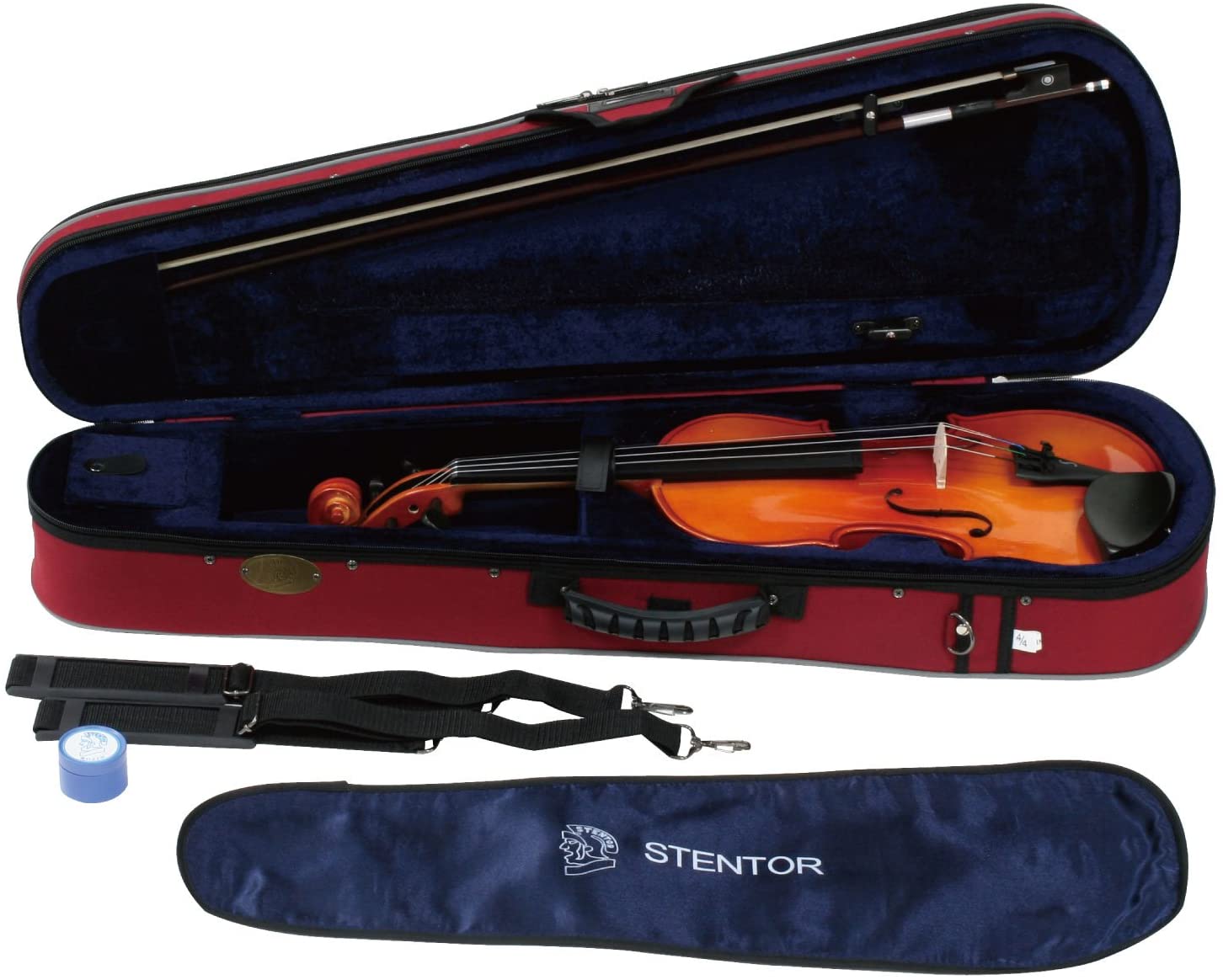 Instrument de violon électrique professionnel 4/4 Violon silencieux  électrique ordinaire (bleu), violoniste, étudiant adulte