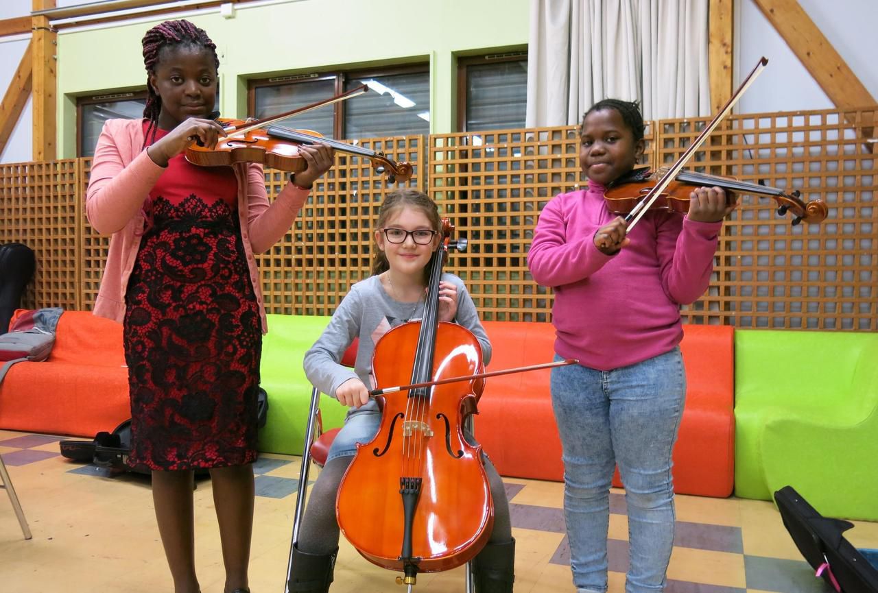<b></b> Longjumeau. Les enfants participant au projet Demos vont pratiquer le violon, le violon alto ou le violoncelle durant les trois prochaines années.