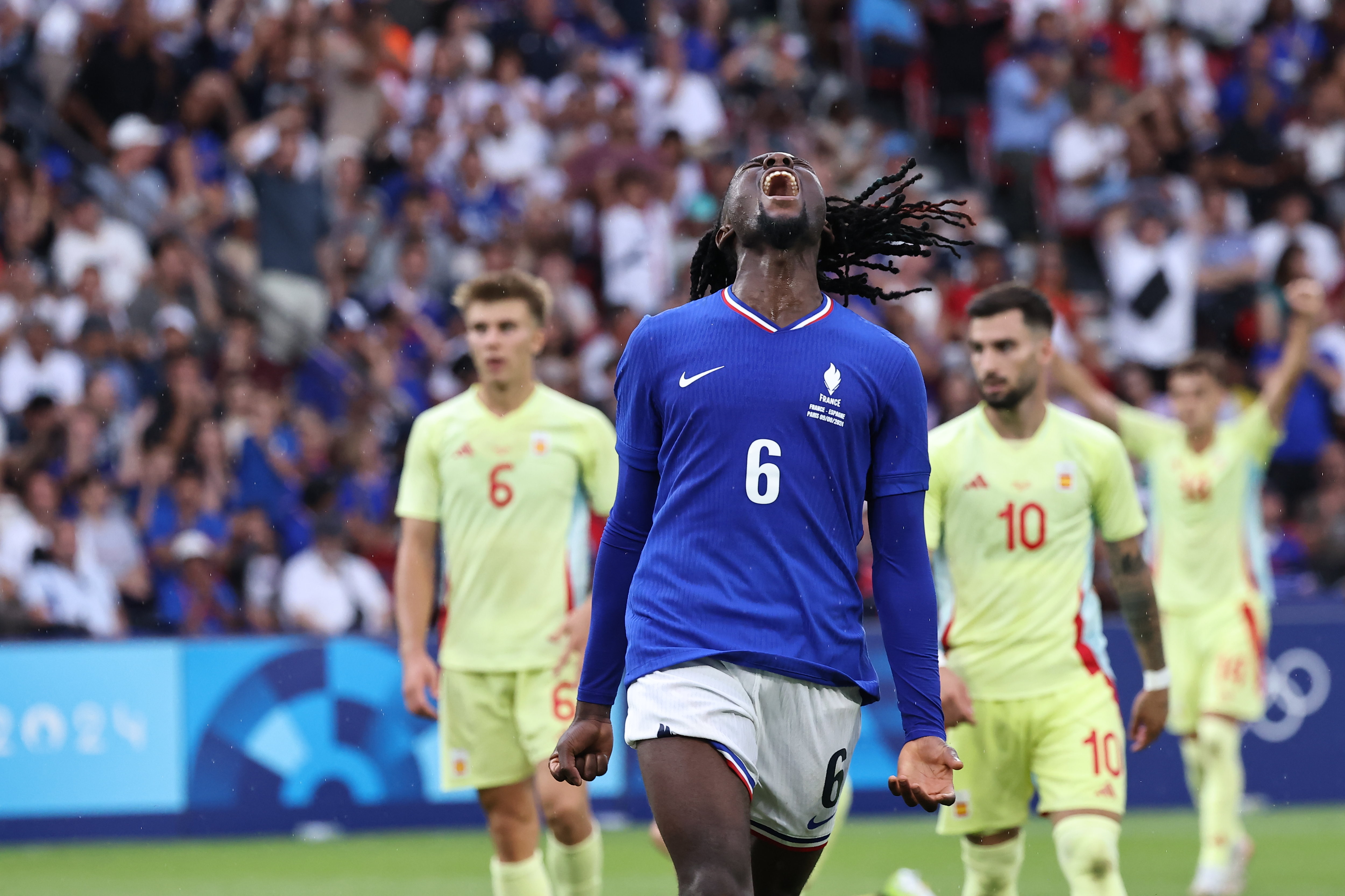 La frustration de Manu Koné lors de cette finale.
LP / Fred Dugit 