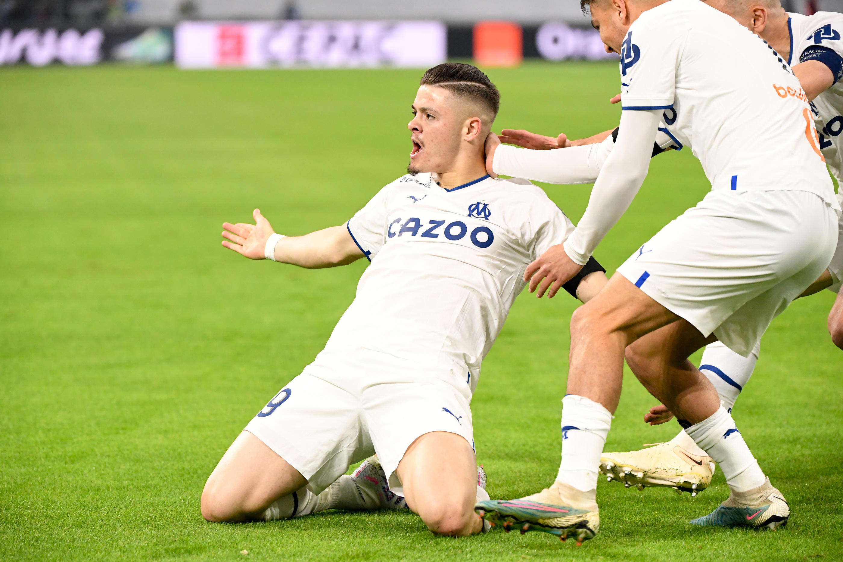 Bien lancés par un but de Vitinha en début de match, les Marseillais ont mis fin à leur série de trois matchs sans victoire. Icon Sport/FEP/Anthony Bibard