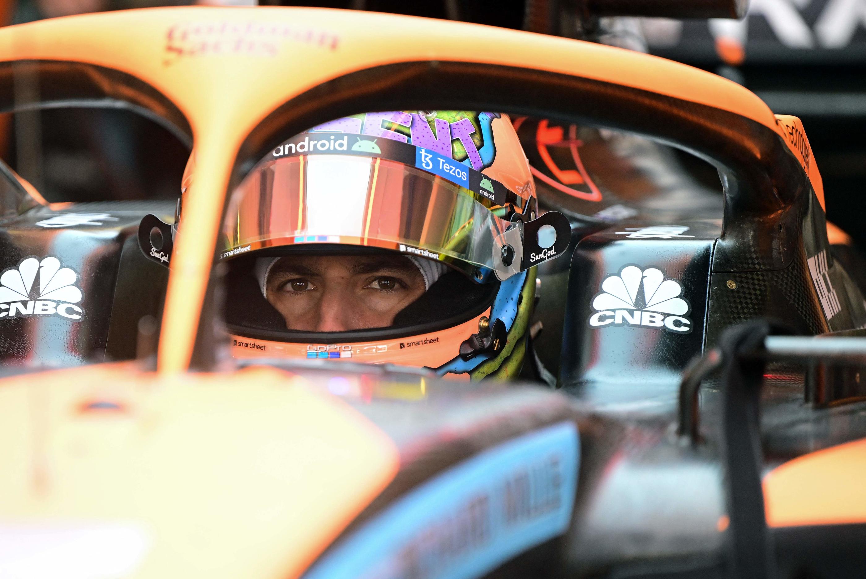 L'Australien Daniel Ricciardo, 33 ans, ne sera plus pilote McLaren la saison prochaine. Son jeune compatriote Oscar Piastri, 21 ans, est pressenti pour le remplacer. AFP/Jure Makovec