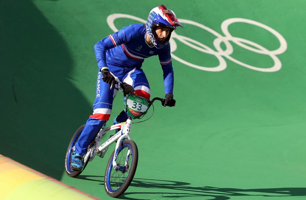 Le Français Joris Daudet, ici lors des Jeux de Rio en 2016, aimerait mettre en avant sa discipline en étant porte-drapeau aux Jeux de Paris. REUTERS
