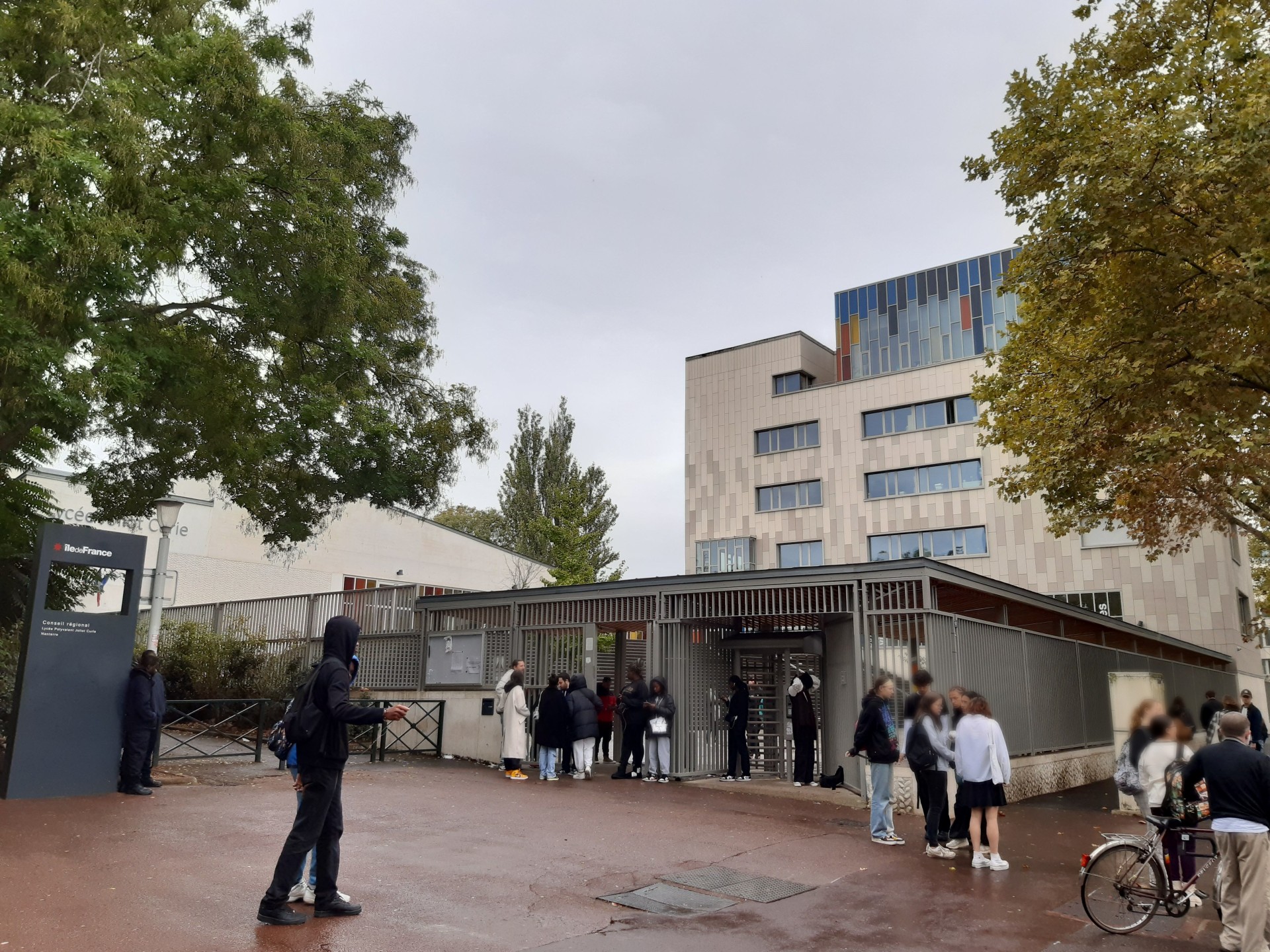 Lycée Joliot-Curie, à Nanterre (Illustration). Le tag a été découvert le 17 décembre. LP/M.L.
