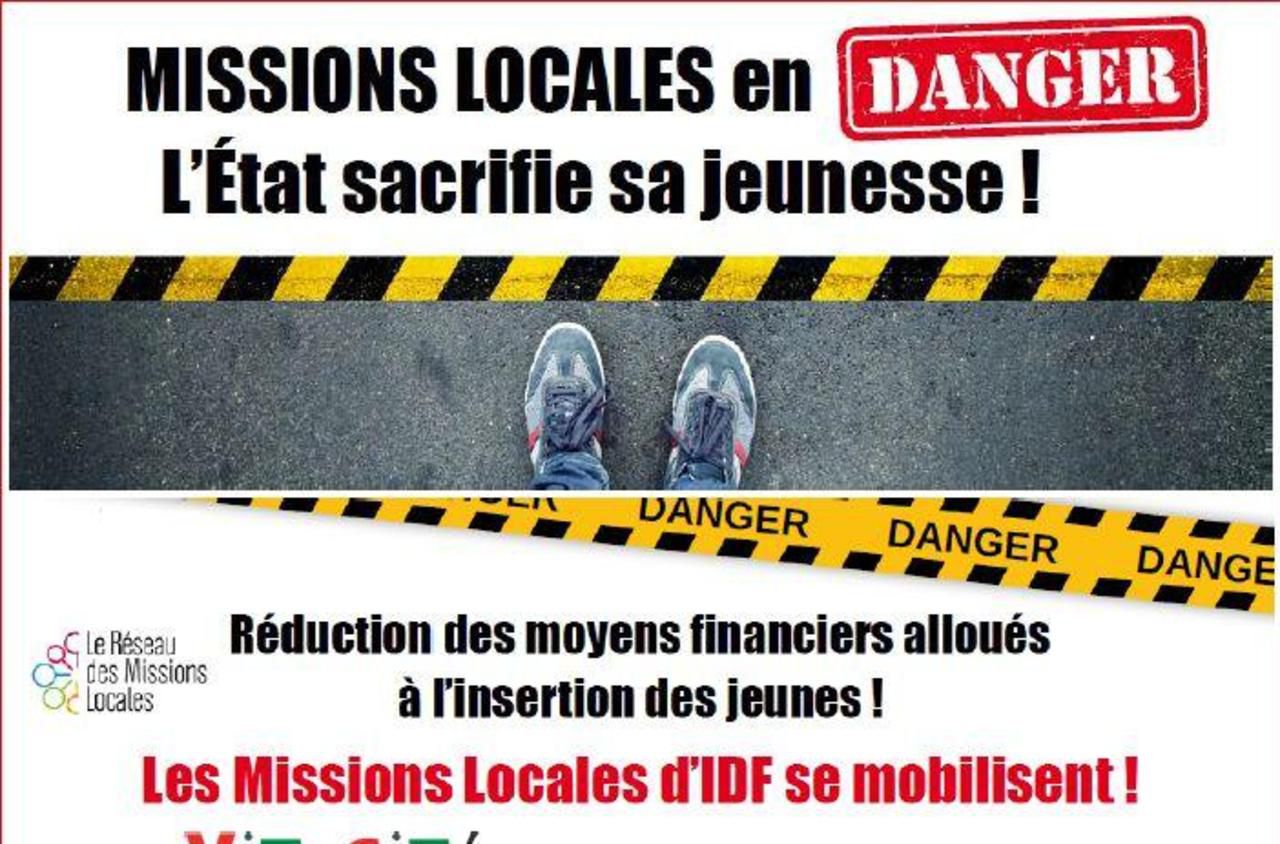<b></b> Les missions locales d’Ile-de-France vont manifester le lundi 3 juin à Paris pour réclamer plus de moyens.