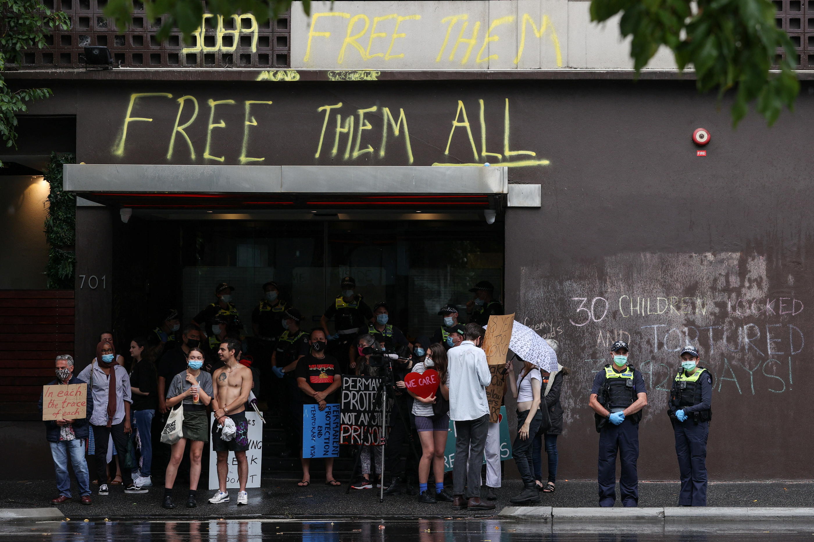Le centre de rétention du Park Hotel à Melbourne avait fait la une de tous les journaux l'an passé lors de l'affaire Djokovic. Reuters/Loren Elliott