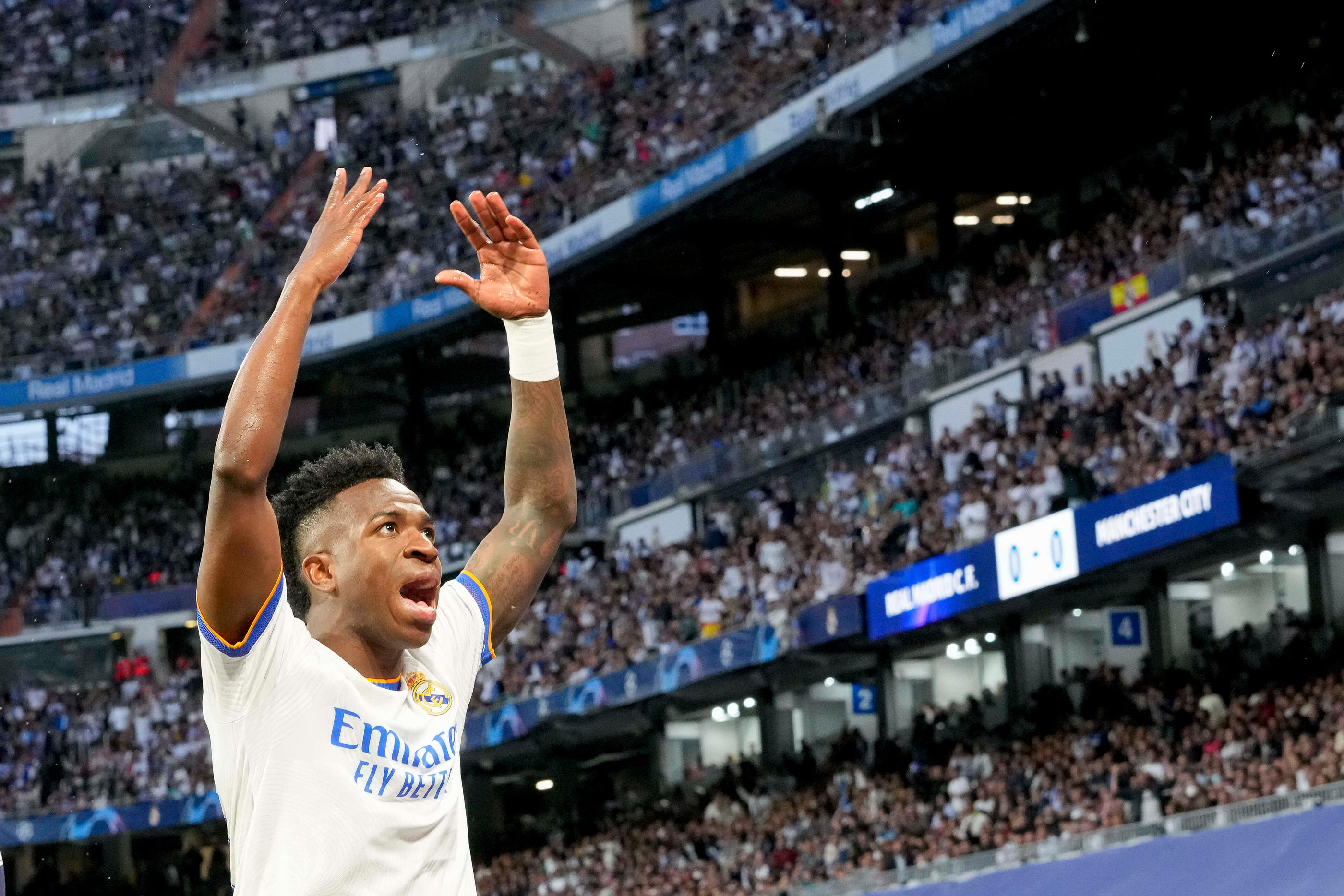 Auteur du but victorieux lors de la finale de la dernière Ligue des champions, Vinicius a signé pour cinq saisons supplémentaires au Real. (Photo by Alex Gottschalk/DeFodi Images) - Photo by Icon sport