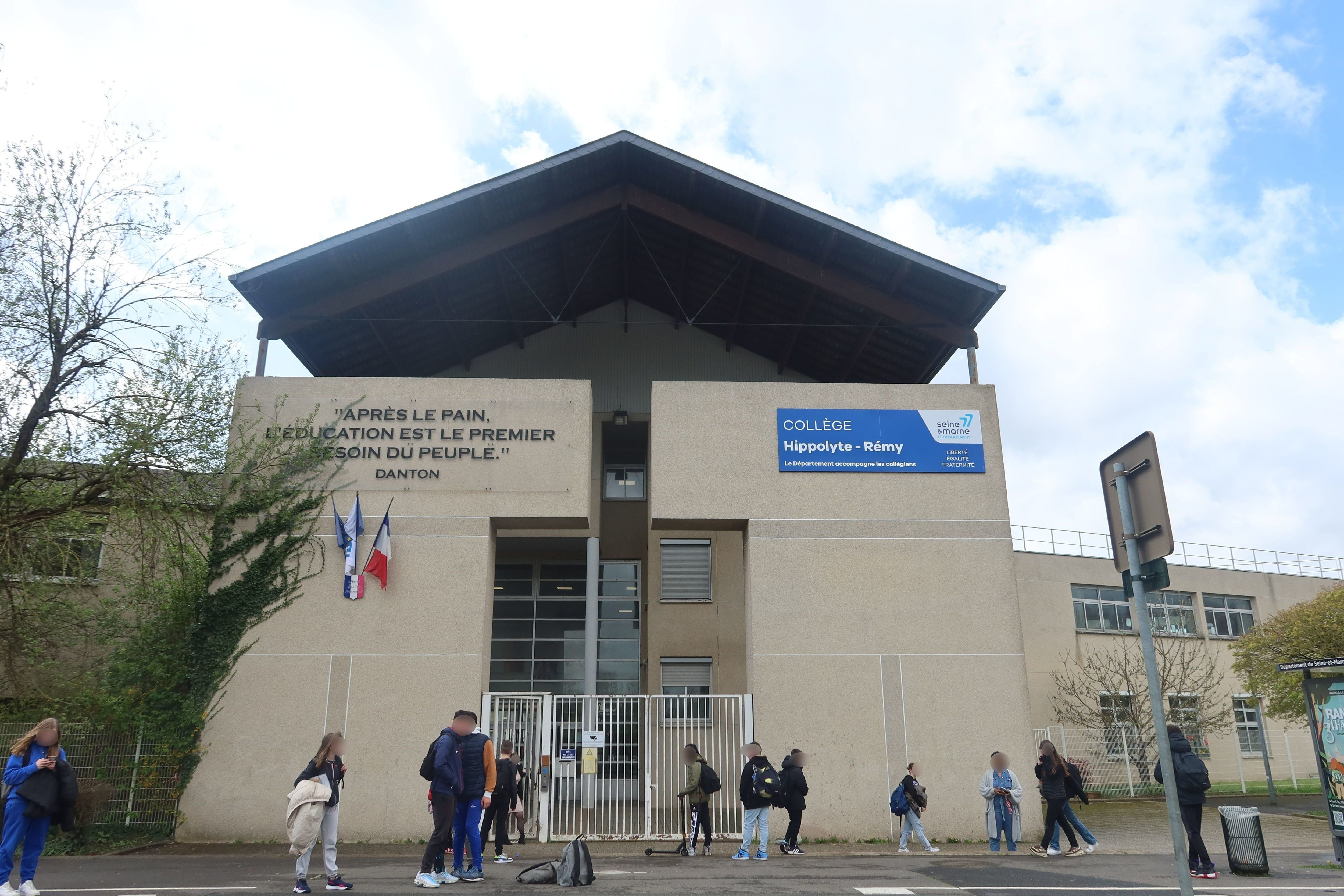 Coulommiers (Seine-et-Marne), jeudi 4 avril 2024. Yanis, disparu pendant neuf jours, est scolarisé au collège Hippolyte-Rémy. LP/Sébastien Roselé