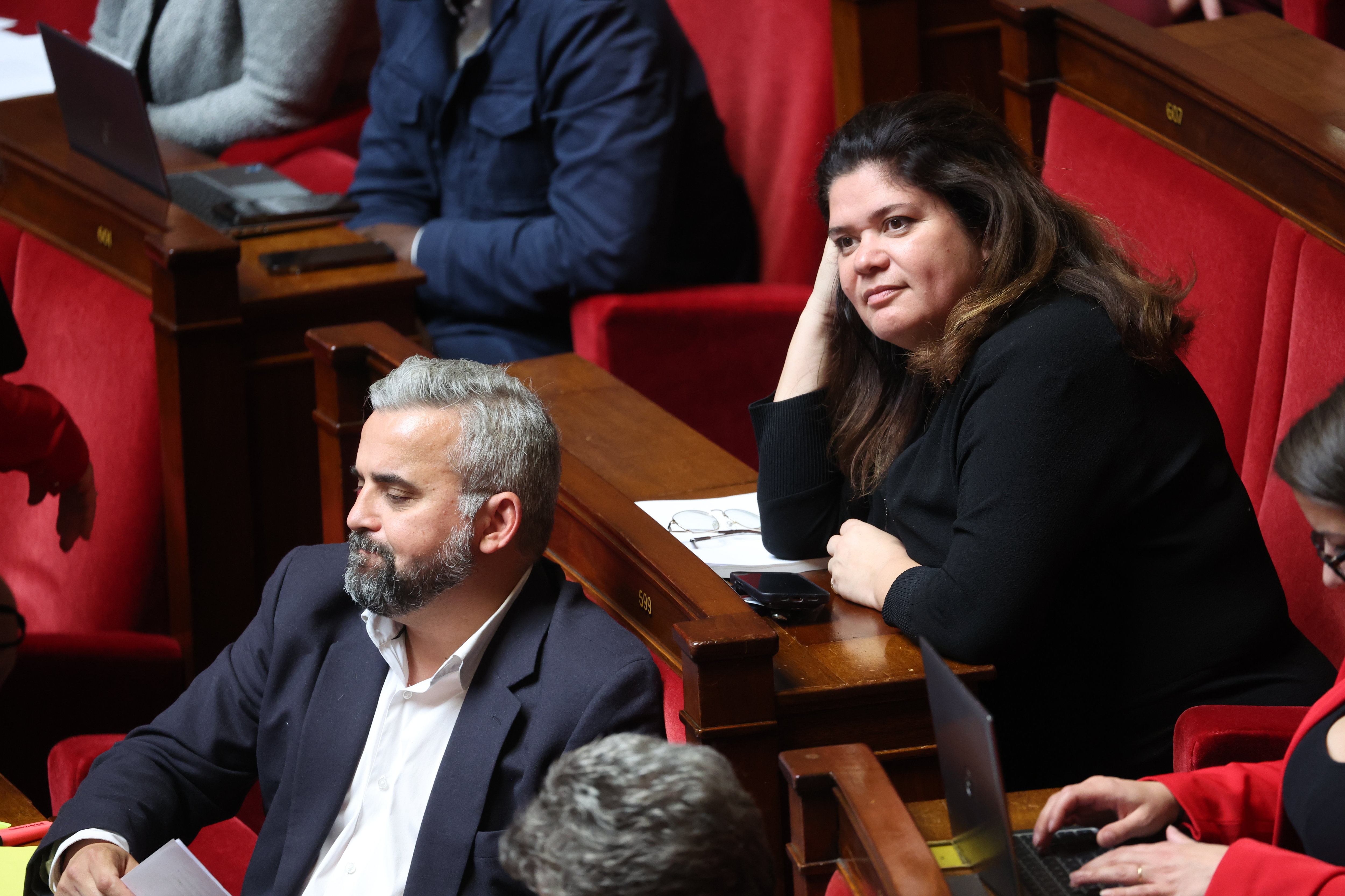 Alexis Corbière et Rachel Garrido à l'Assemblée nationale, en mai 2023. LP/ARNAUD JOURNOIS