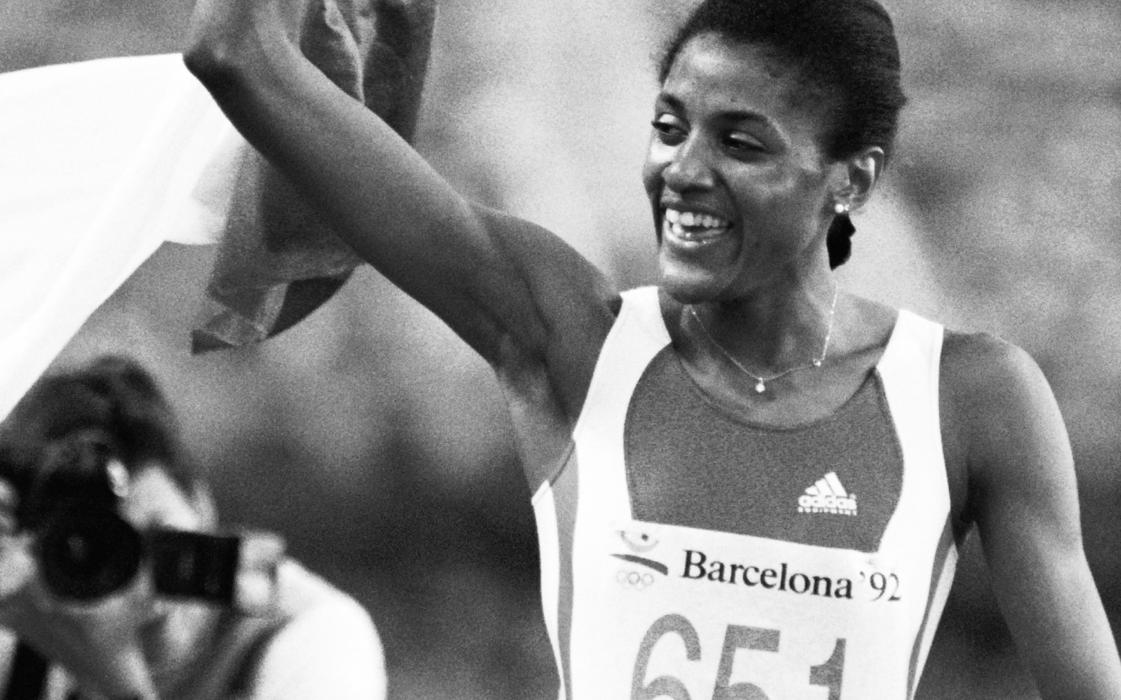 Le 5 août 1992, Marie-José Pérec remporte sa première médaille d’or lors des Jeux olympiques de Barcelone. AFP