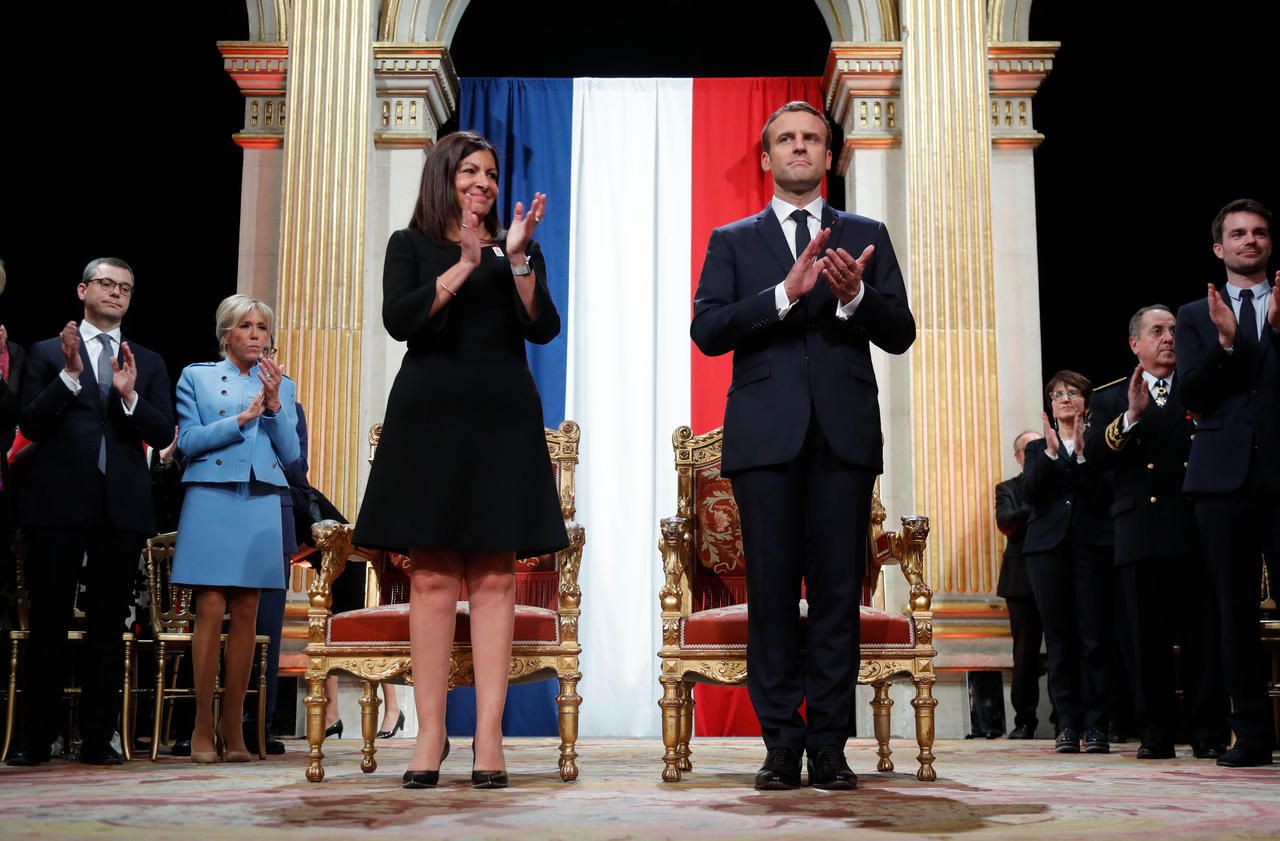 En mai 2017, Anne Hidalgo avait reçu Emmanuel Macron à l’Hôtel de Ville après son élection à la présidence de la République. Le début d'une relation tendue entre la Ville et l'État. LP/M.-A.G.