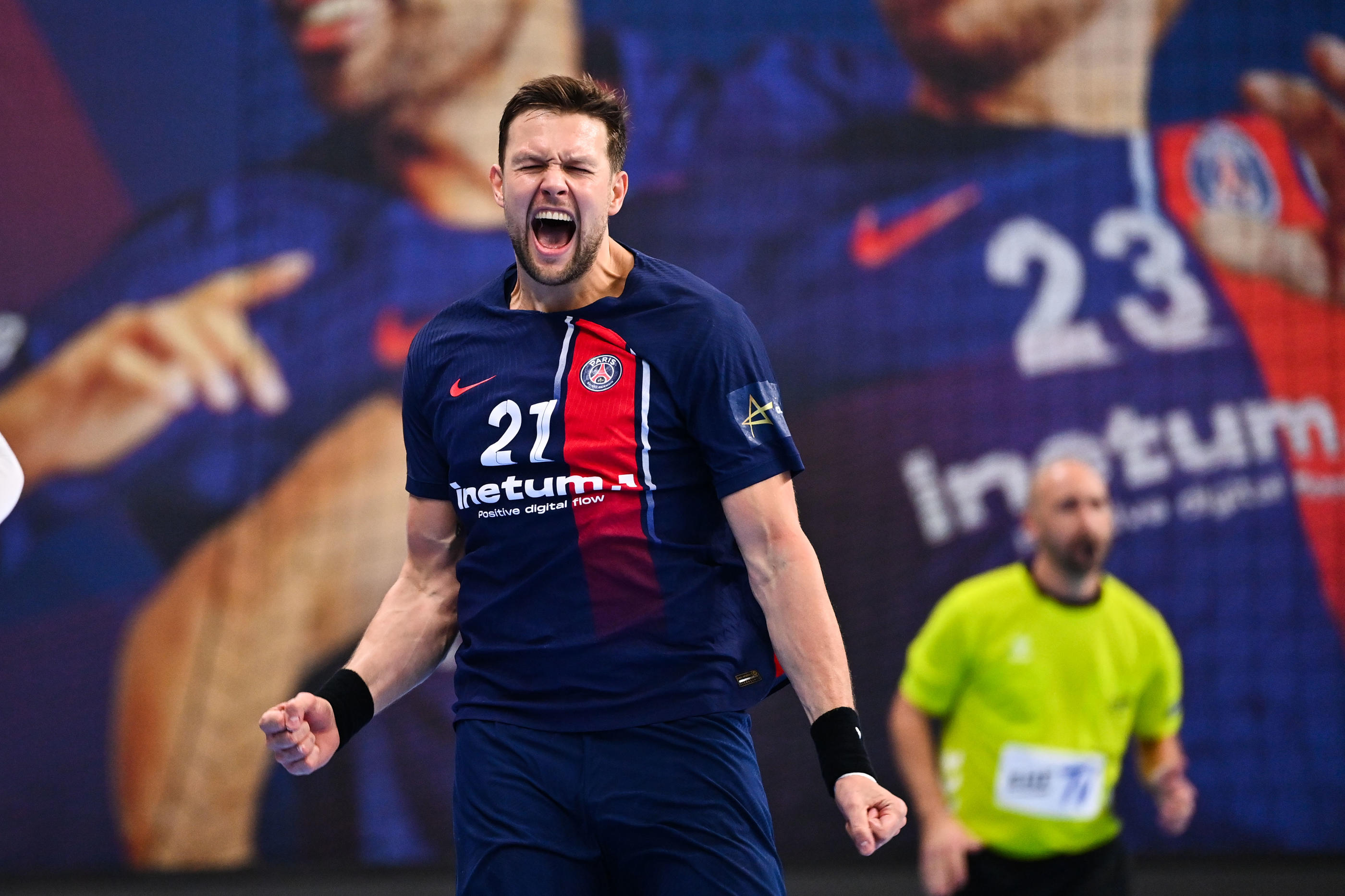 Kamil Syprzak a inscrit dix buts pour l'emporter contre Chambéry. Icon Sport/Anthony Dibon