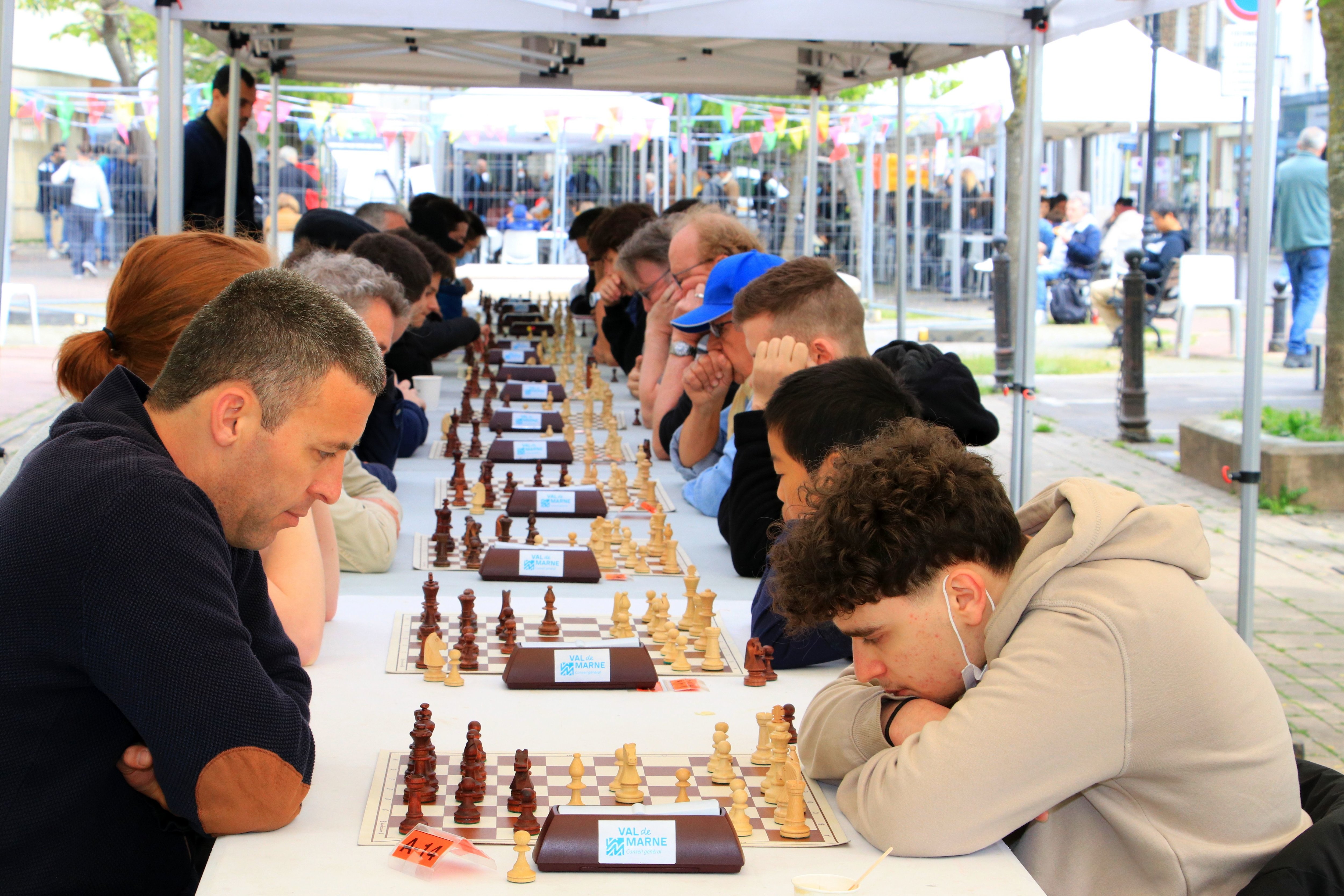 Saint-Maur-des-Fossés, en 2022, lors du tournoi d'échecs international d'essai. Club d'échecs de Saint-Maur