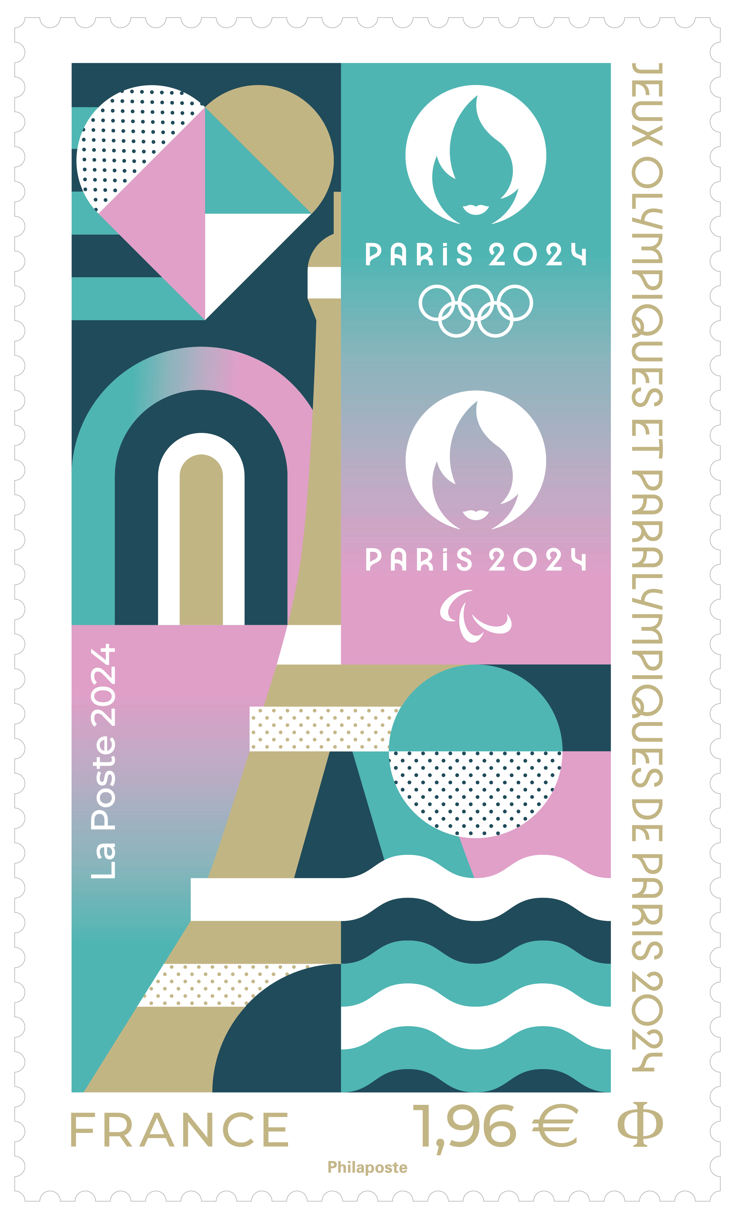 Affiche Officielle Premium Des Jeux Olympiques Et Paralympiques - Édition Limitée - Made In France