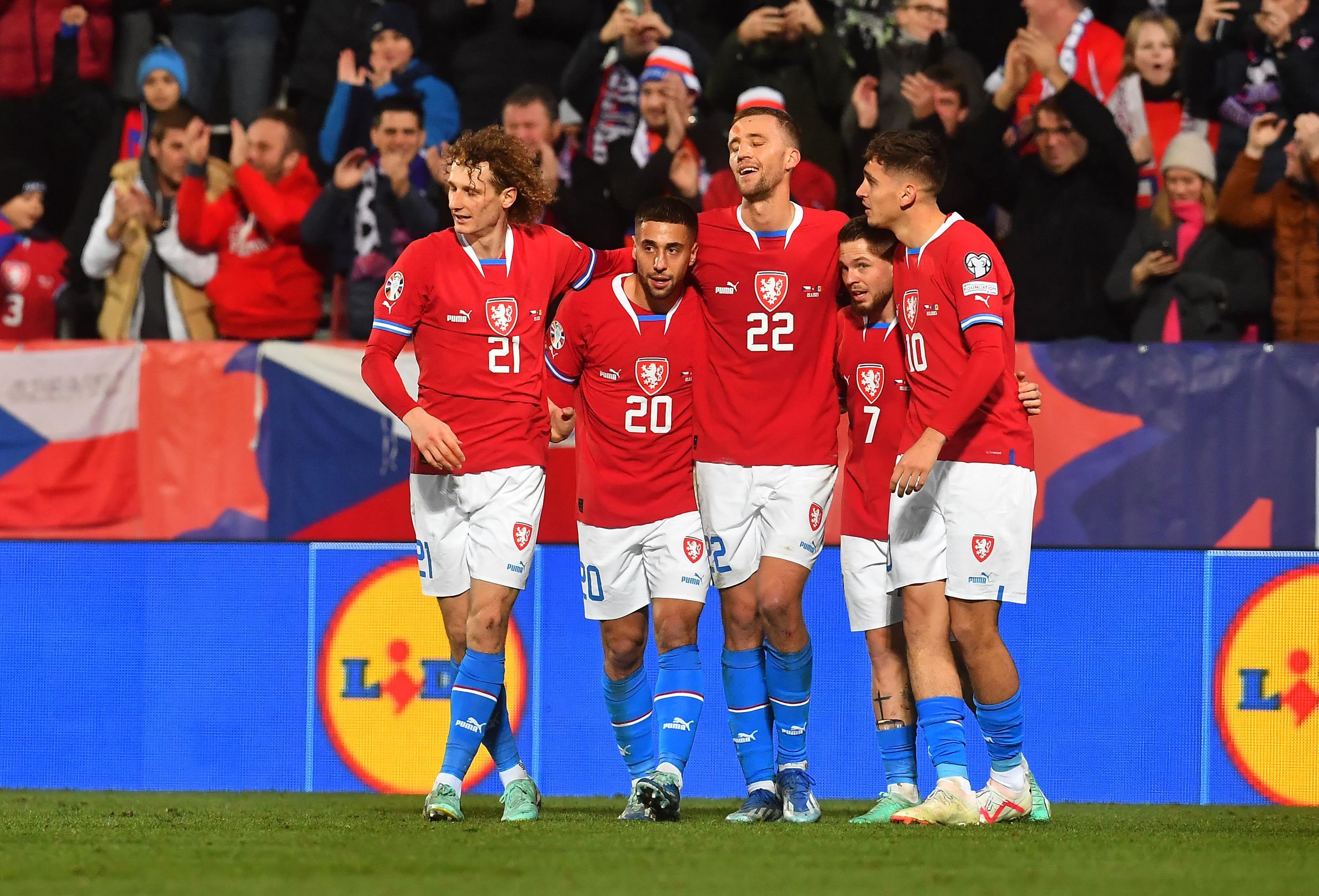 Malgré des éliminatoires médiocres, les Tchèques se sont qualifiés pour l'Euro 2024 en battant la Moldavie 3-0 lundi soir. AFP/Michal Cizek