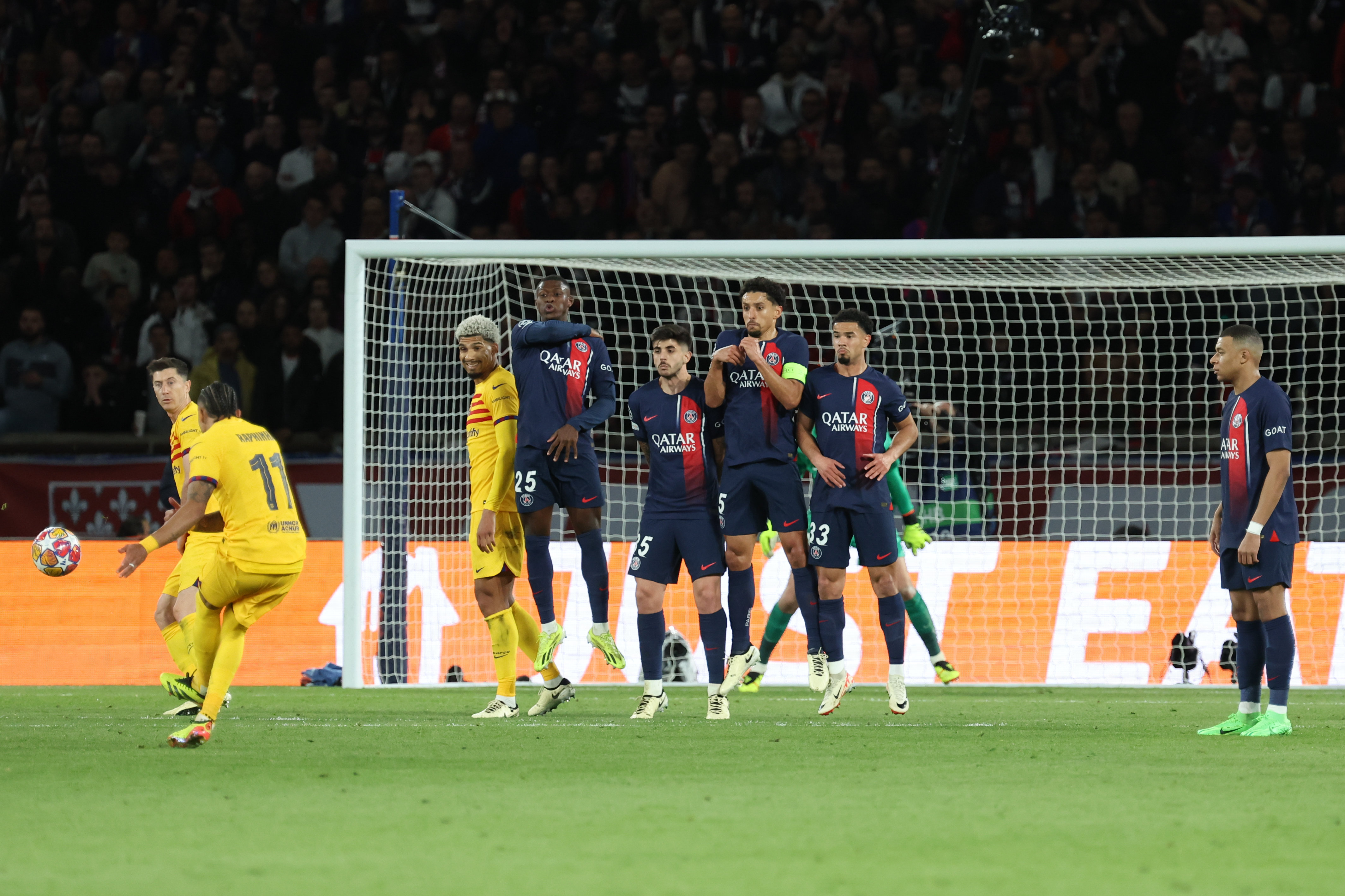 Le PSG a chuté face au Barça, ce mercredi soir, en quart de finale aller de la Ligue des champions. LP/Arnaud Journois