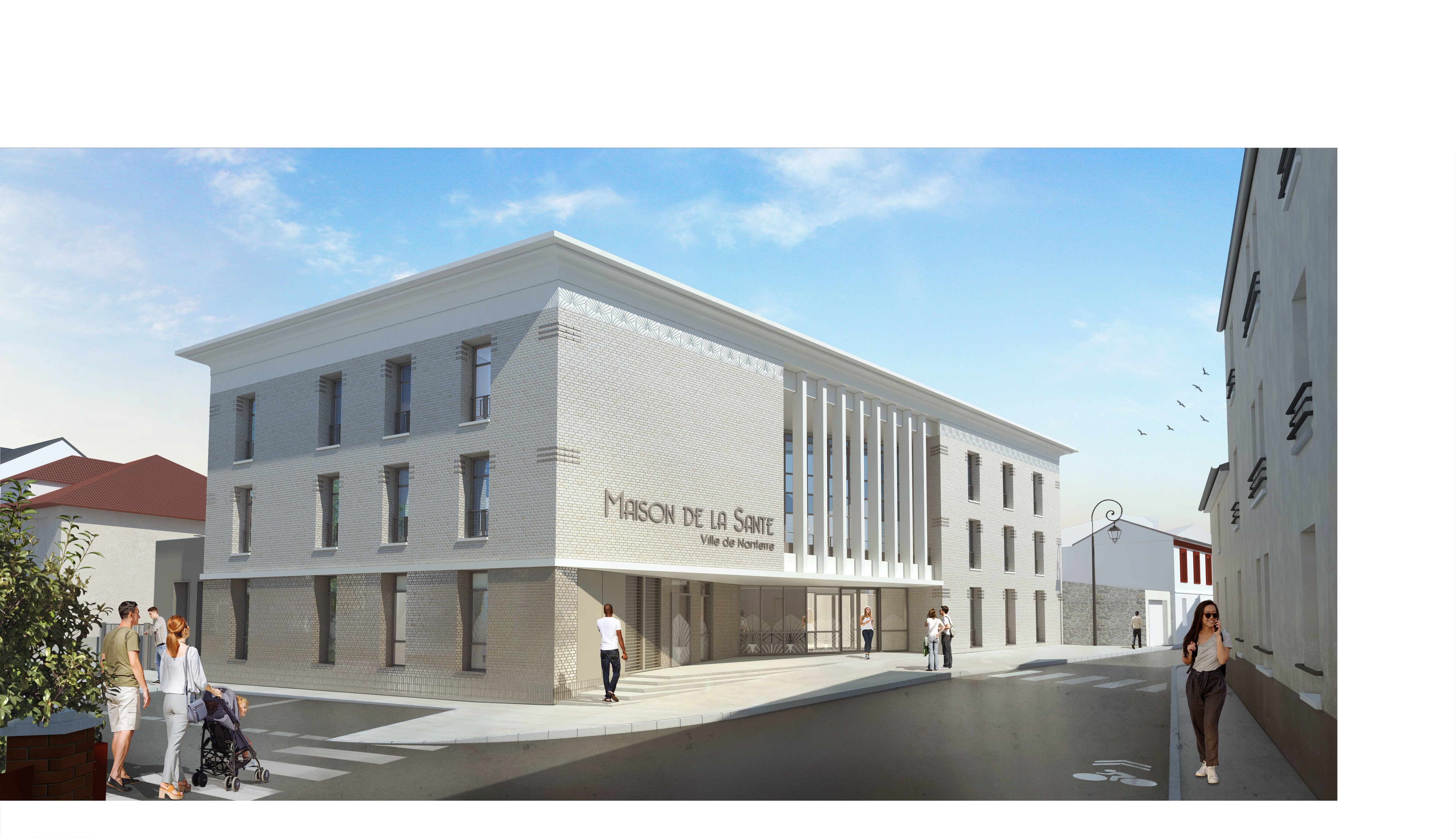 Voici à quoi devrait ressembler le futur centre municipal de santé (CMS) Juliette-Ténine. DR