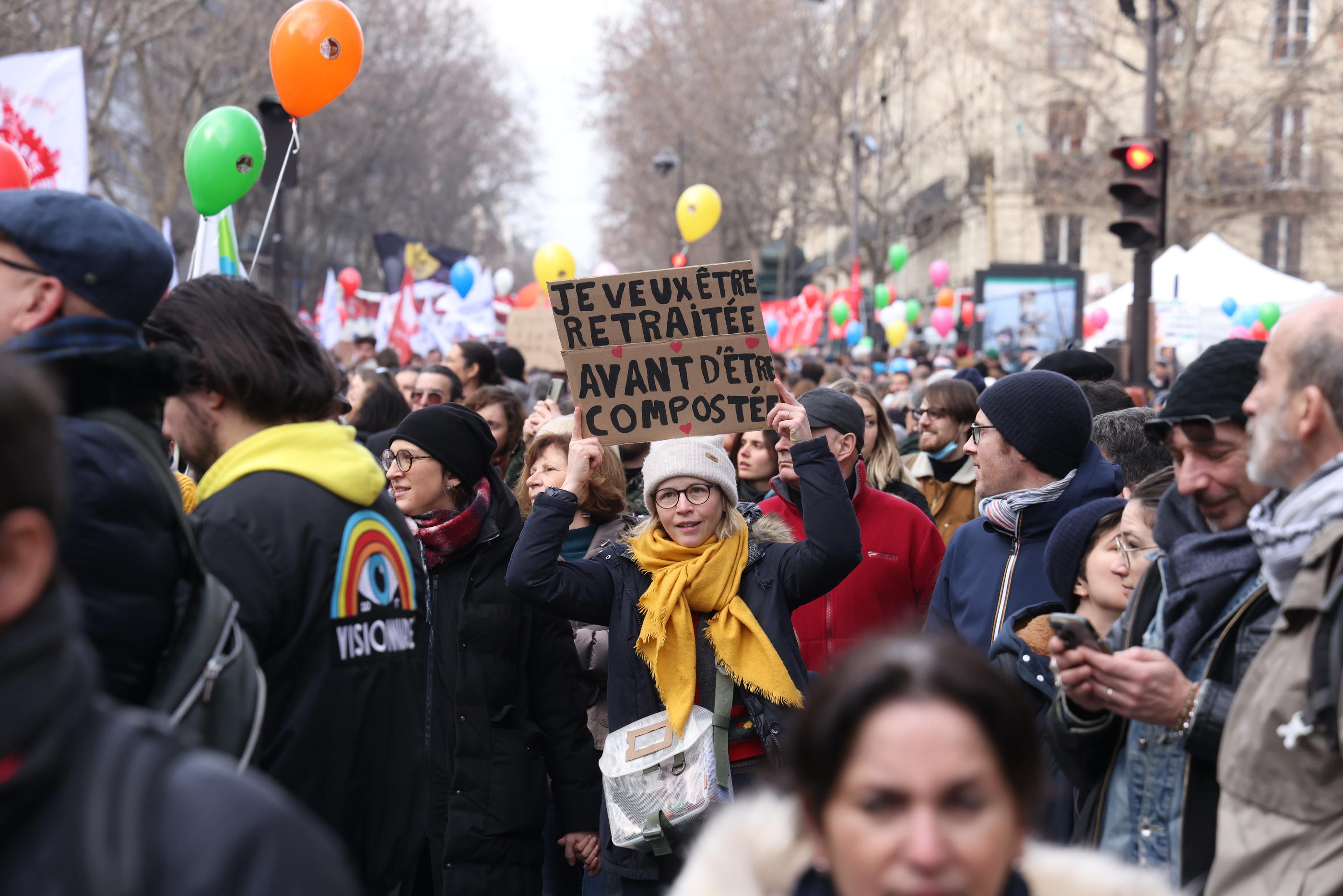 Après la journée de manifestation du 11 février (ici à Paris), les syndicats veulent poursuivre les journées d'action contre la réforme des retraites au mois de mars. LP/Jean-Baptiste Quentin
