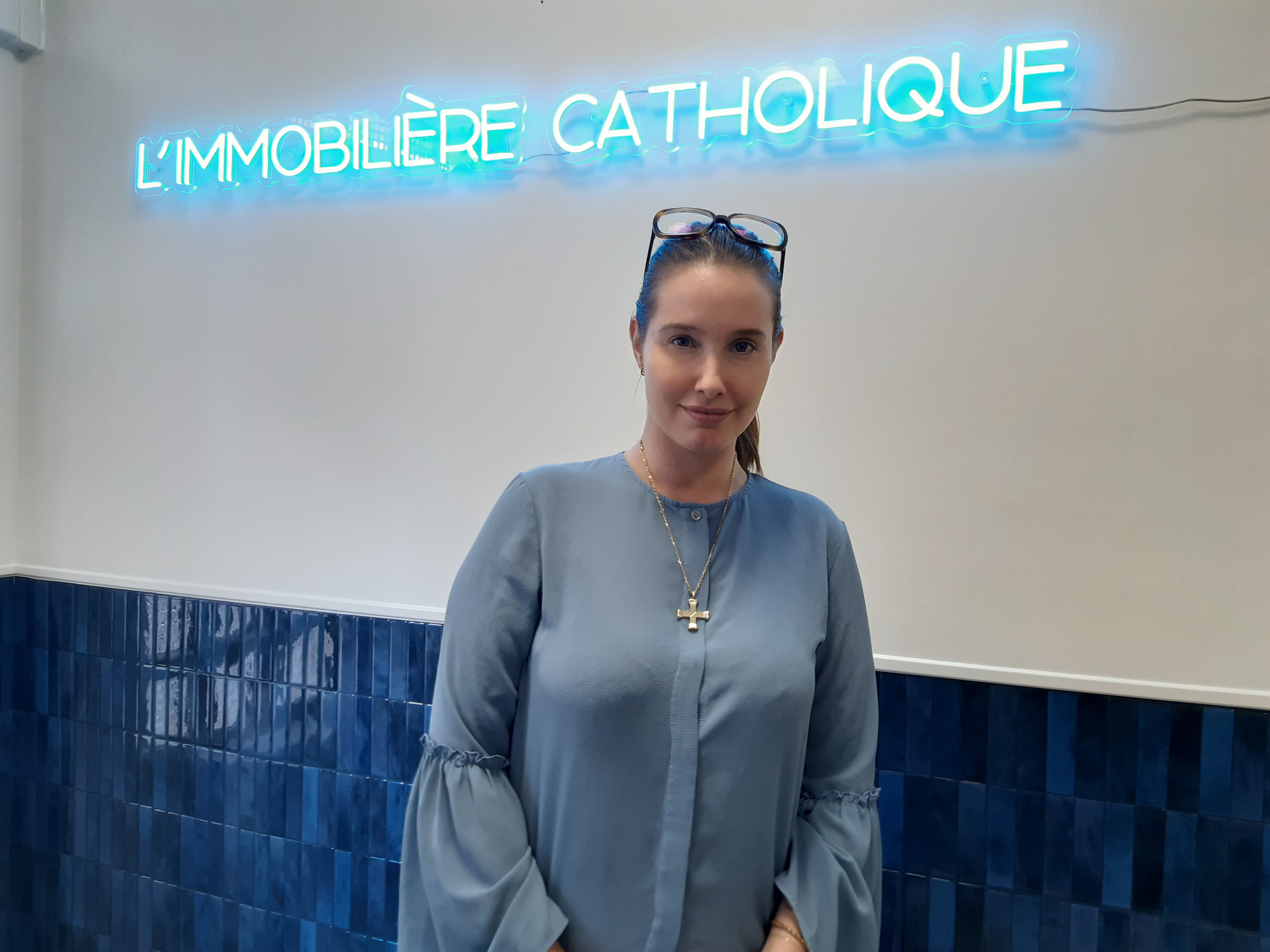 Versailles (Yvelines). L'ancienne actrice Lila Salet a lancé la première agence immobilière catholique. LP/Véronique Beaugrand