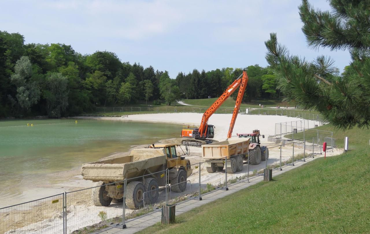 <b></b> Mardi 20 juin. La plage nord de l’île de loisirs de Jablines-Annet est fermée pour cause de travaux. 