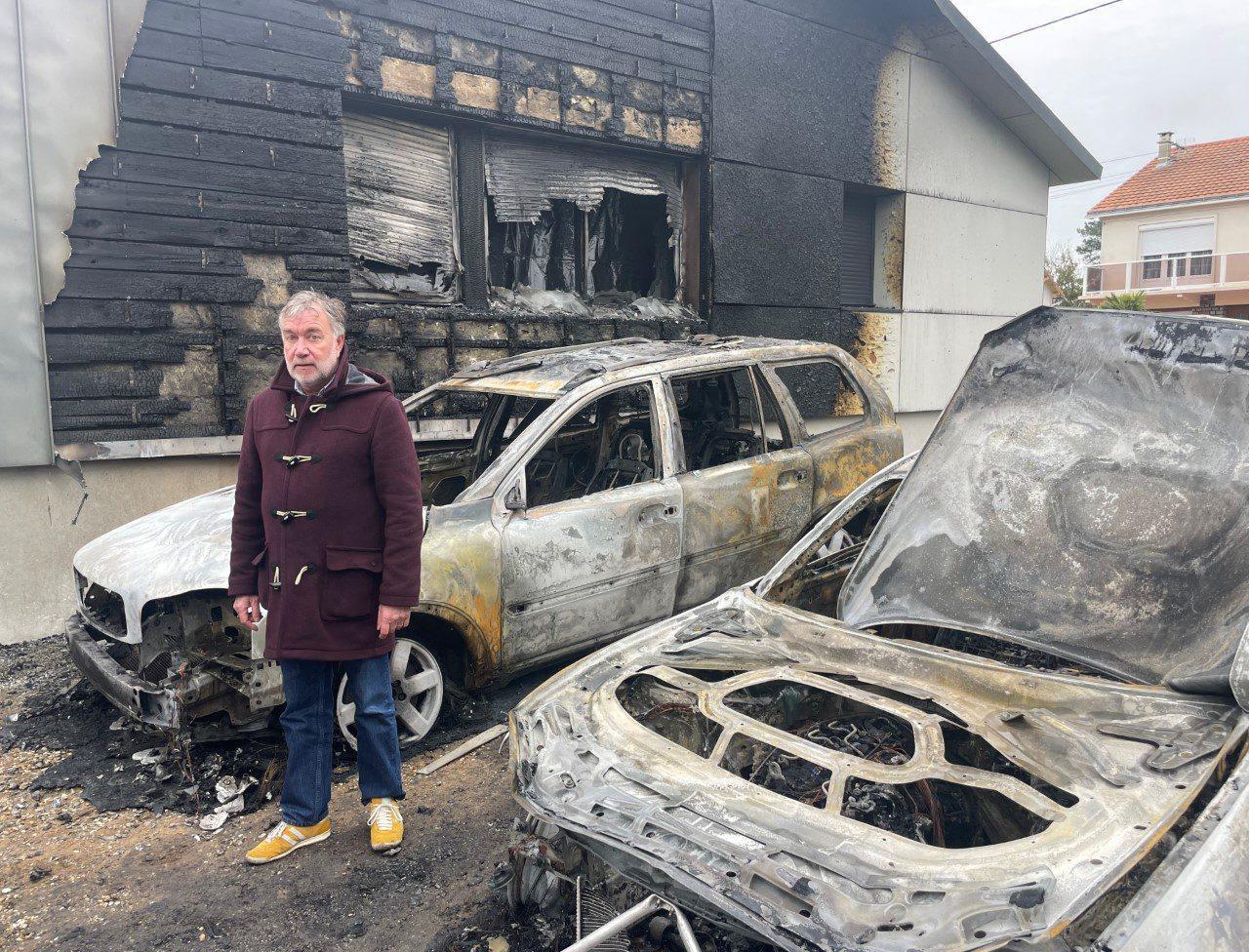 Pour Yannick Morez, maire de Saint-Brevin-les-Pins dont les voitures ont pris feu mercredi, l'origine criminelle de l'incendie ne fait aucun doute. PHOTOPQR/Ouest France/Florence Lambert