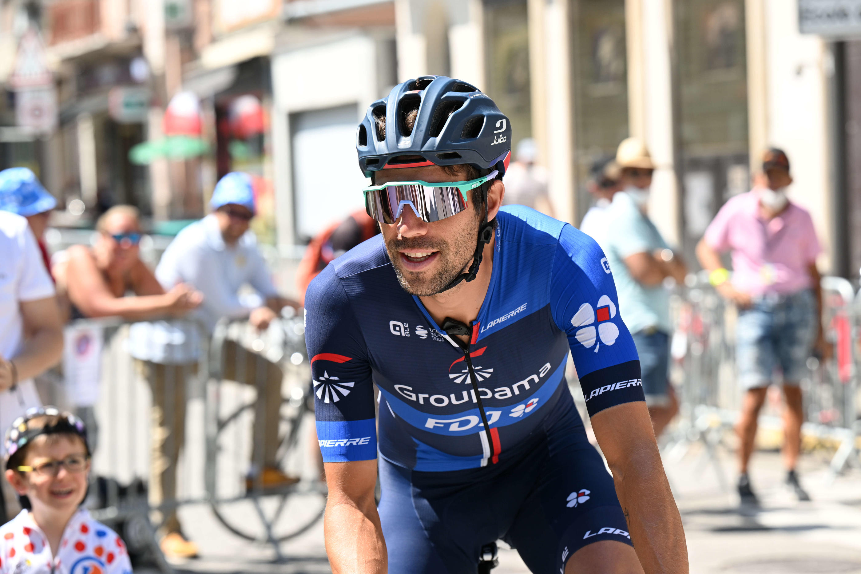 Thibaut Pinot (Groupama-FDJ) disputera la dernière course en France de sa carrière lors du Tour Poitou-Charentes, du 22 au 25 août. Icon Sport