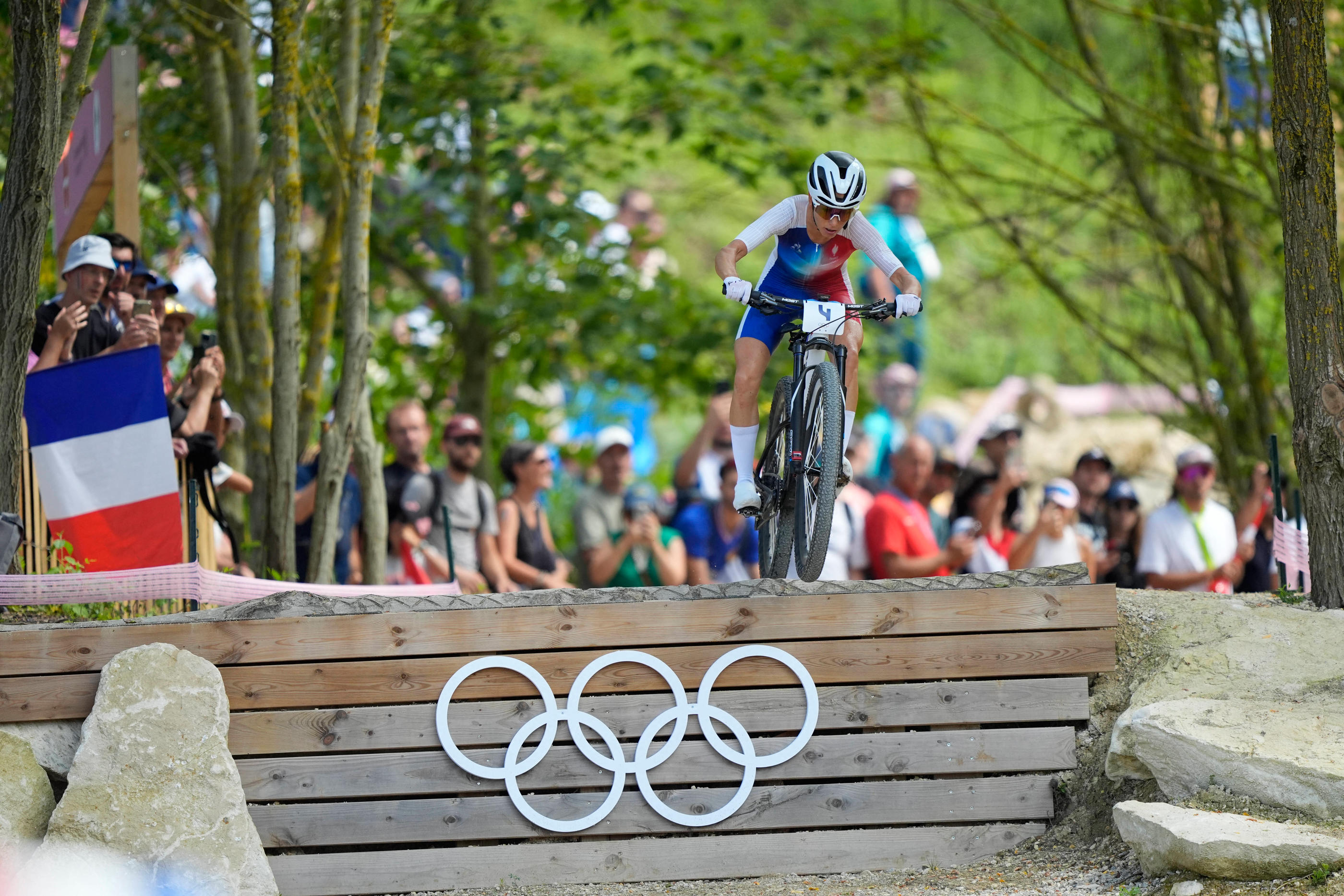 Elancourt (Yvelines), le 28 juillet 2024. La piste olympique, sur laquelle a été sacrée Pauline Ferrand-Prévot cet été, sera ouverte aux vététistes de tous niveaux au printemps prochain. Icon Sport/Nicolas Gouhier