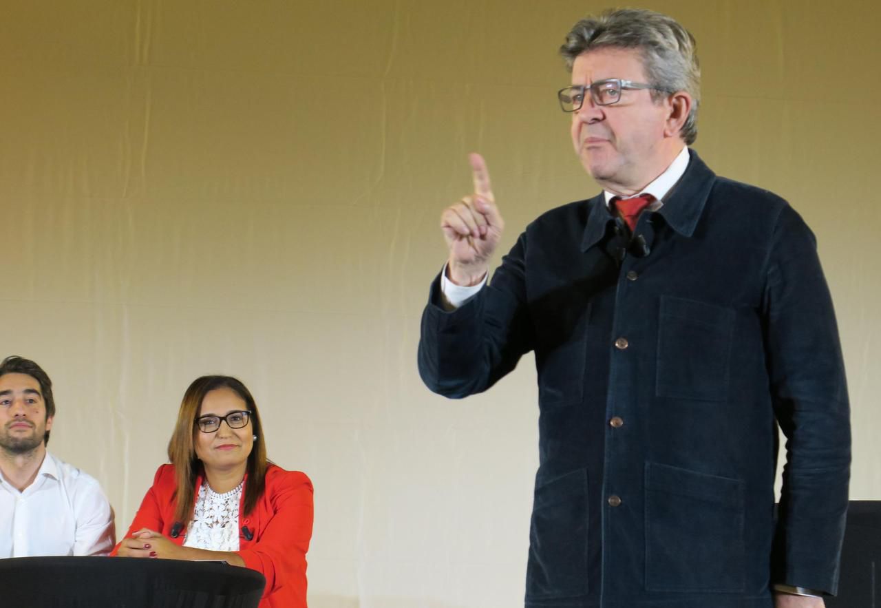 Corbeil-Essonnes en 2018. Jean-Luc Mélenchon était venu aux Tarterêts pour soutenir Farida Amrani (LFI), candidate à une législative partielle. LP/S.M.