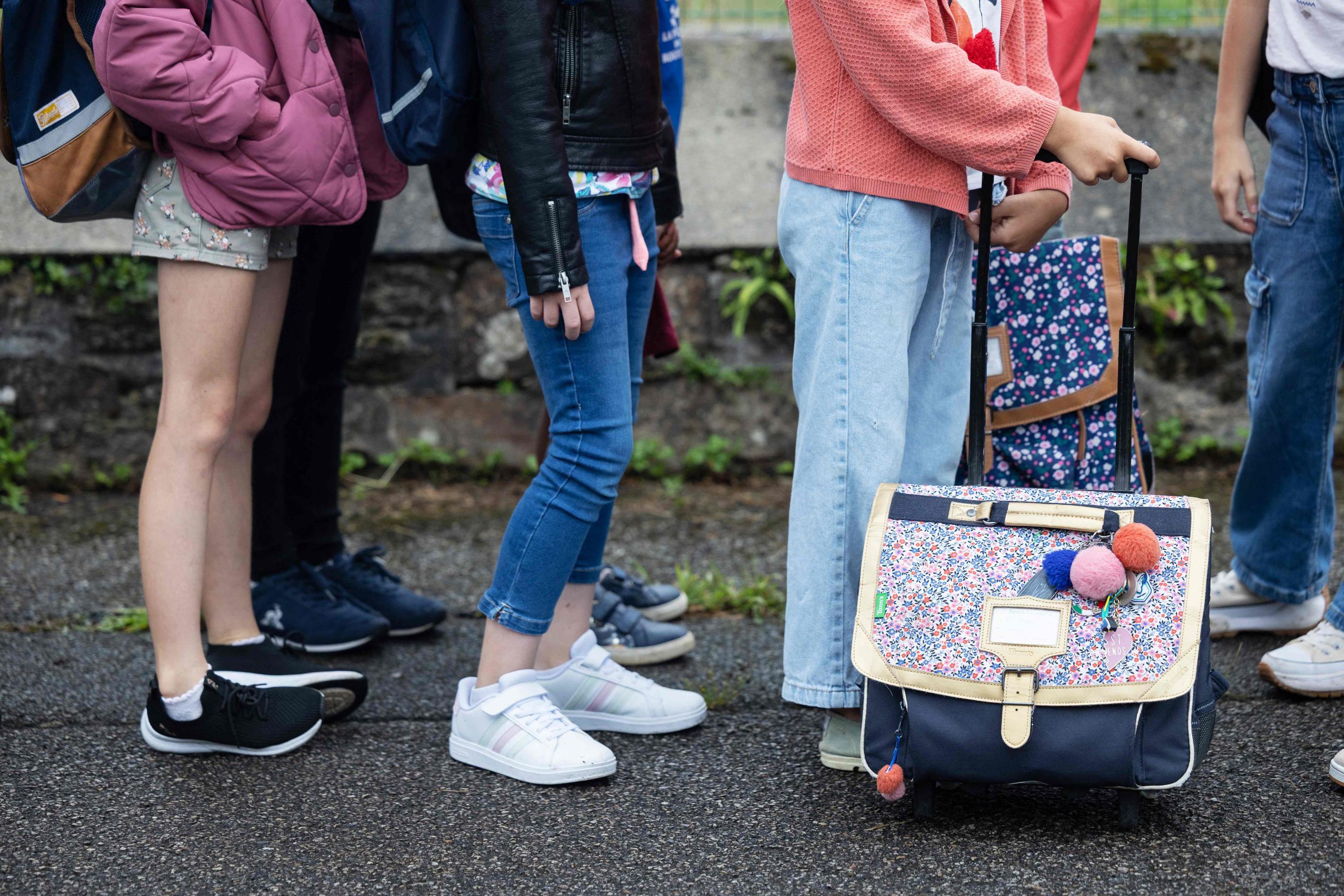 Les victimes faisaient partie d'un groupe d'enfants âgés de trois à six ans, sortis de l'école maternelle pour se rendre à la cantine de Vercel-Villedieu-le-Camp. AFP/Fred Tanneau.