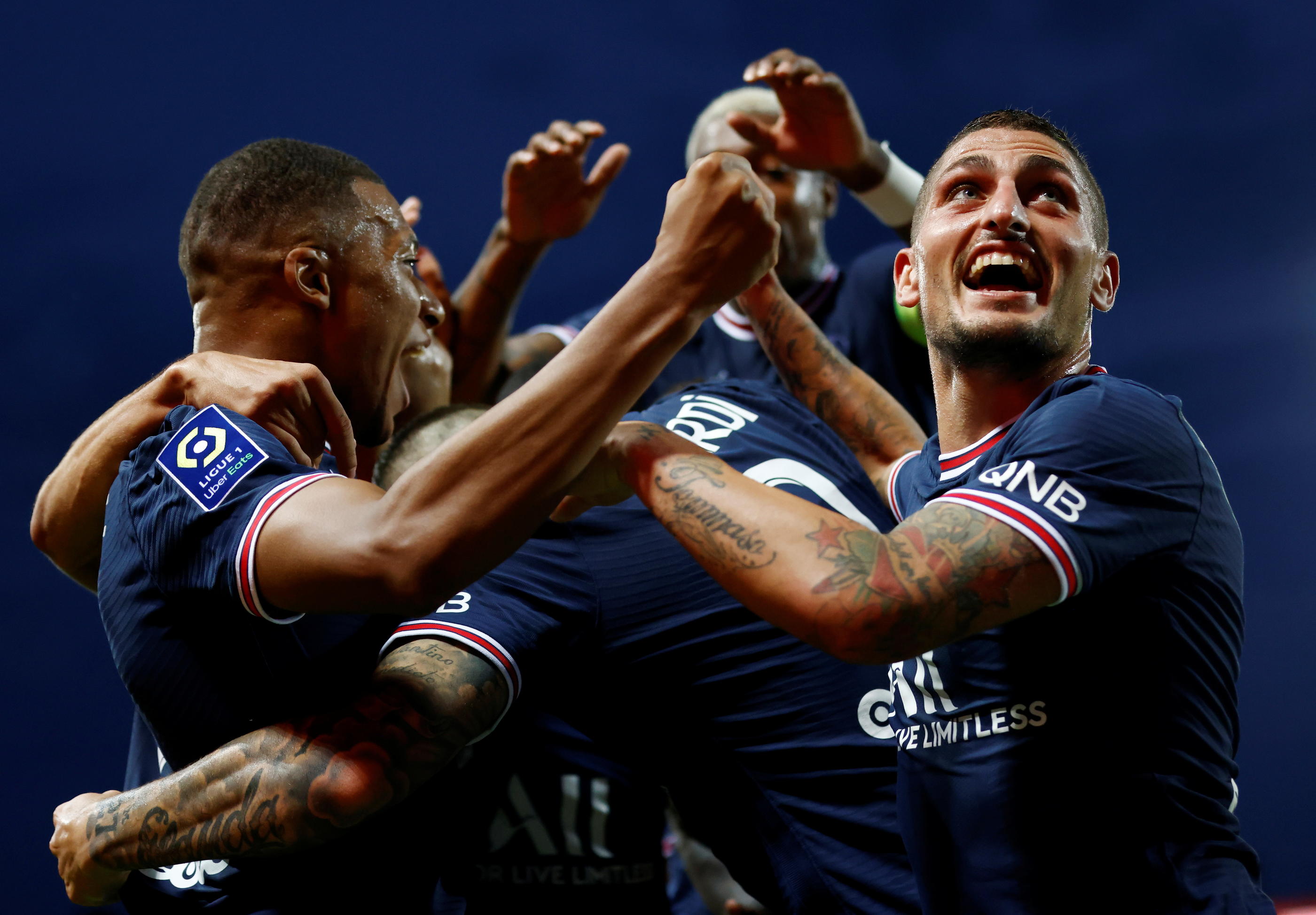 Le PSG a vaincu Brest au terme d'une partie complètement folle. Reuters/Stéphane Mahe