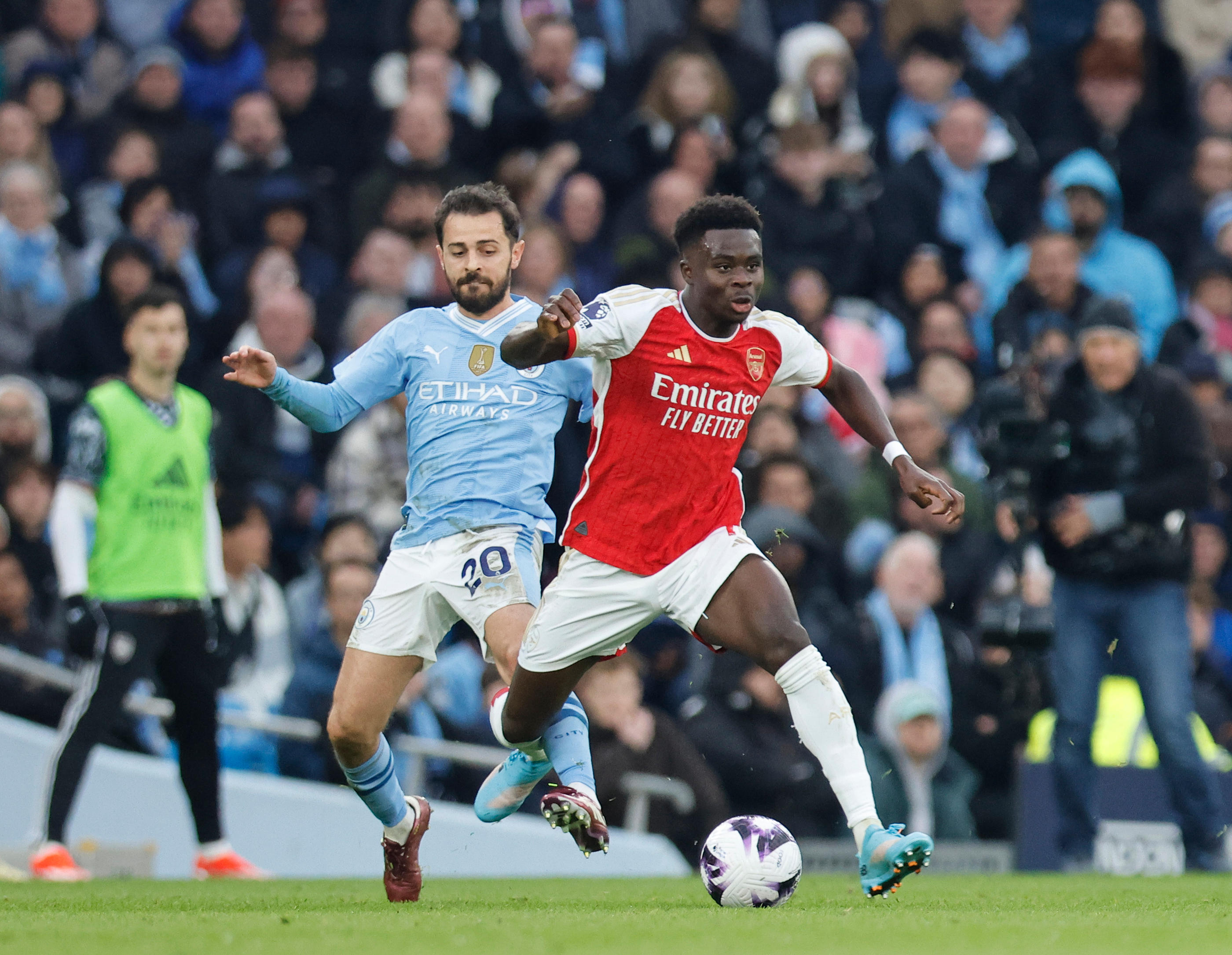 La lutte pour le titre en Premier League entre Manchester City et Arsenal va prendre fin ce dimanche à l'occasion de la 38e journée. Icon Sport