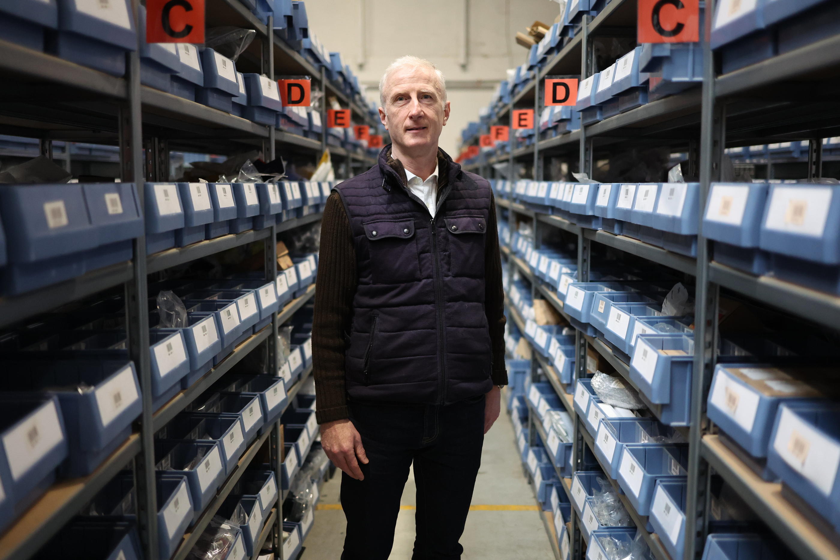 Olivier de Montlivault est le patron de SOS Accessoire, une entreprise crée en 2008, qui est le plus grand centre de stockage de pièces détachées en France pour l'électroménager. LP/Arnaud Journois