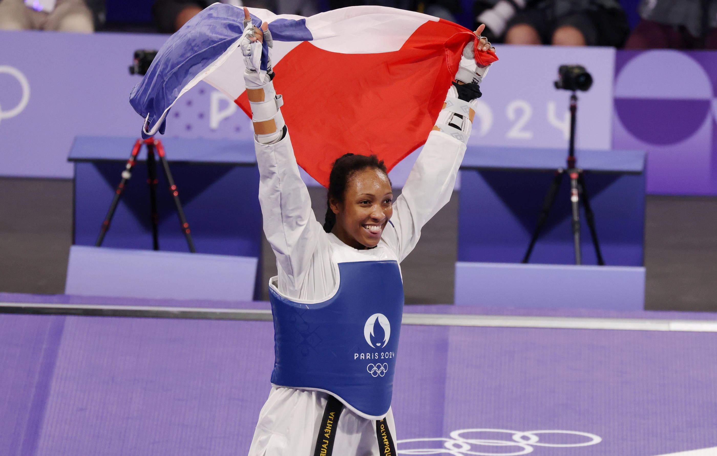 Paris, le 10 août. Althéa Laurin a gagné sa première finale olympique. LP / Jean-Baptiste Quentin