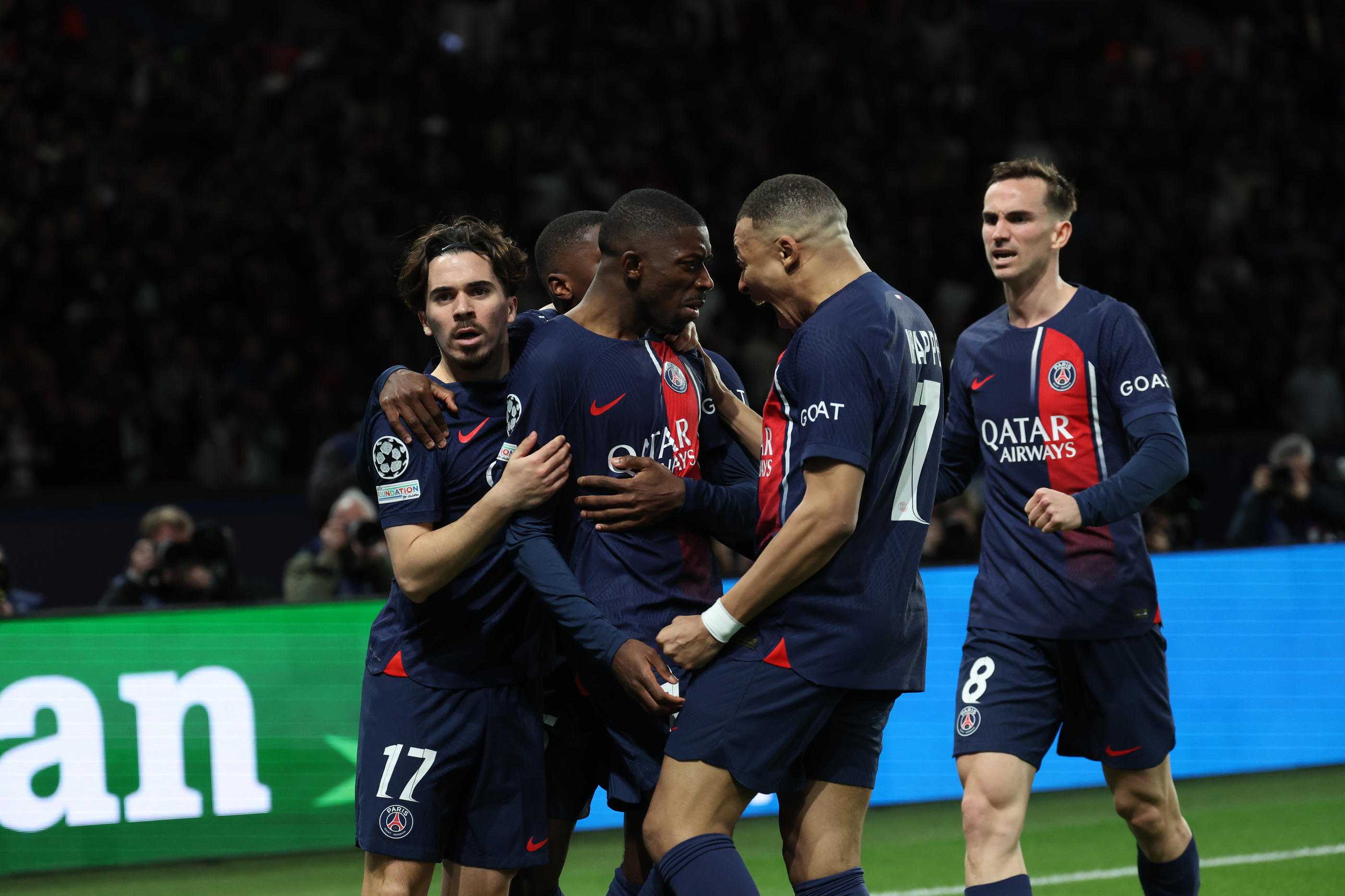 Ousmane Dembélé a marqué le premier but du PSG ce mercredi soir. LP/Arnaud Journois