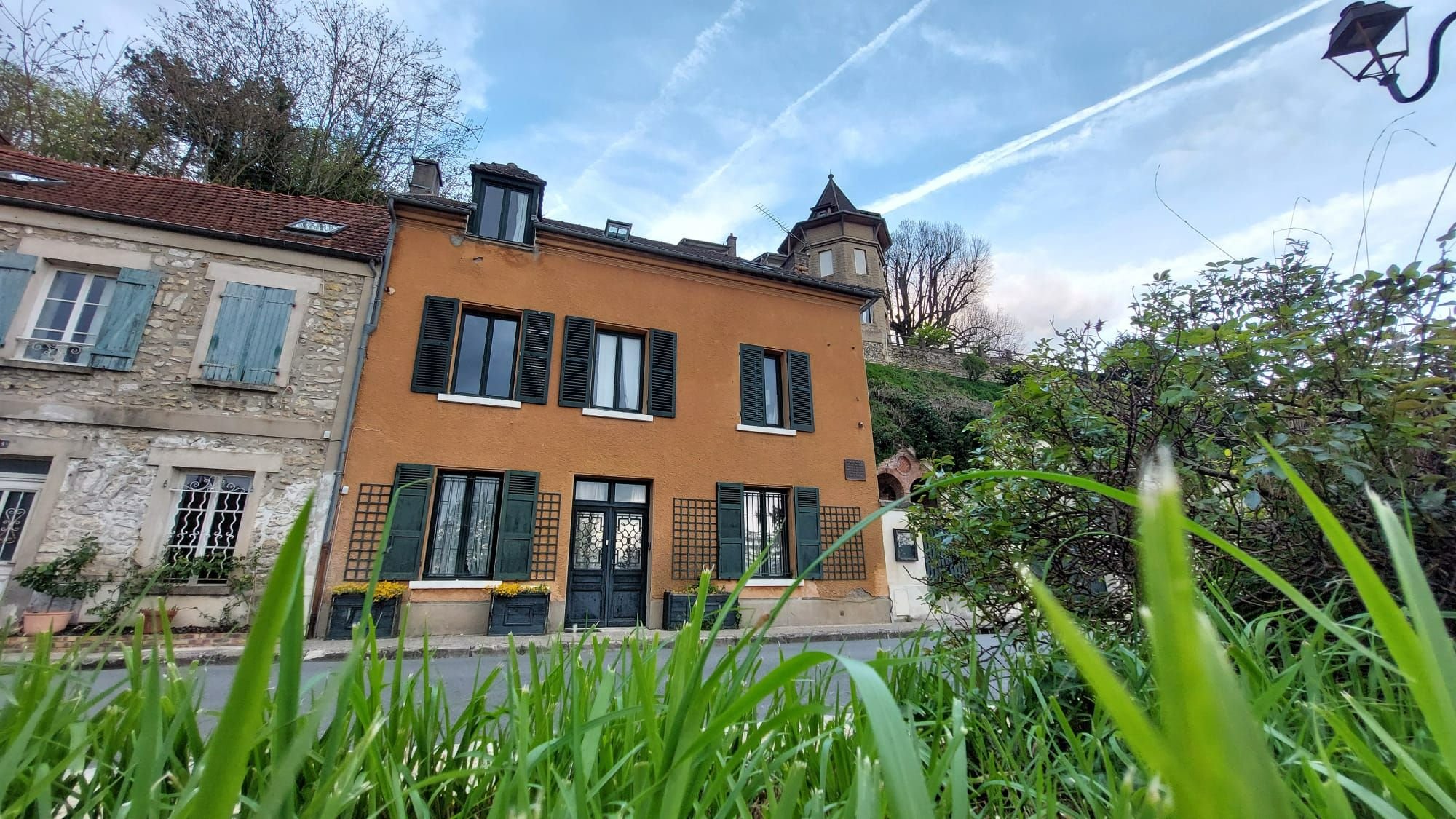Vétheuil (Val-d'Oise), le 12 avril 2024. Claude Monet a vécu durant environ trois ans dans cette petite maison située à l'entrée de la commune, non loin des berges de la Seine. LP/Aurélie Foulon