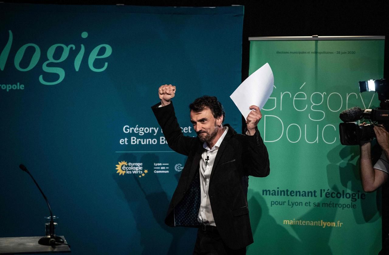 <b></b> « Nous allons préparer Lyon au changement climatique », a promis l’écologiste Grégory Doucet, vainqueur au second tour.