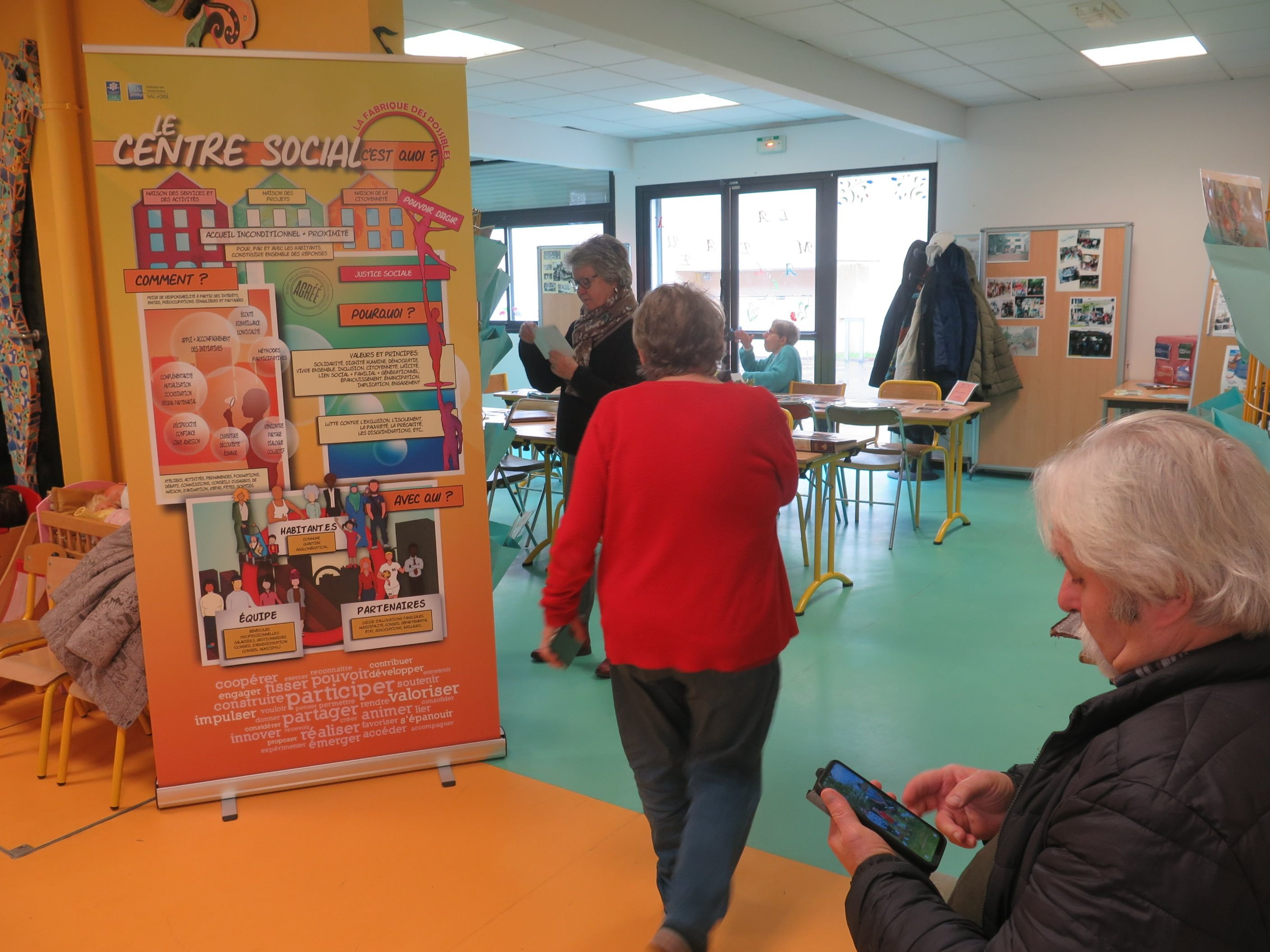 Pontoise (Val-d'Oise), le 2 mars 2024. Le centre socioculturel des Louvrais, qu'on appelle aussi la maison de quartier, fête cette année ses 50 ans d'existence, mais face à la conjoncture économique, l'avenir s'annonce compliqué. LP/Ma.P.