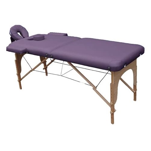 Vivezen - Table de Massage Pliante 3 Zones en Bois avec Panneau Reiki +  Accessoires et Housse de Transport - Plusieurs Coloris