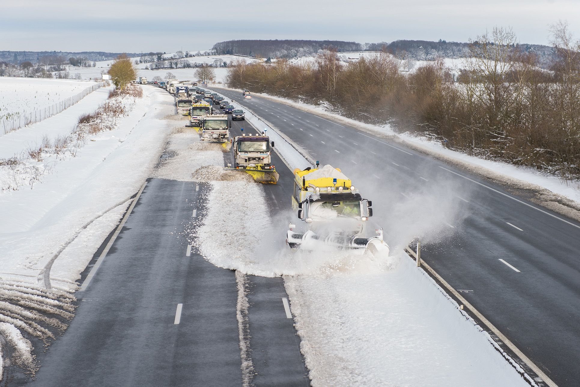 Illustration. Chaque année, 2 000 agents de Vinci Autoroutes sont mobilisés pour le plan neige. Arnaud Derouet ©Studiophotojm2