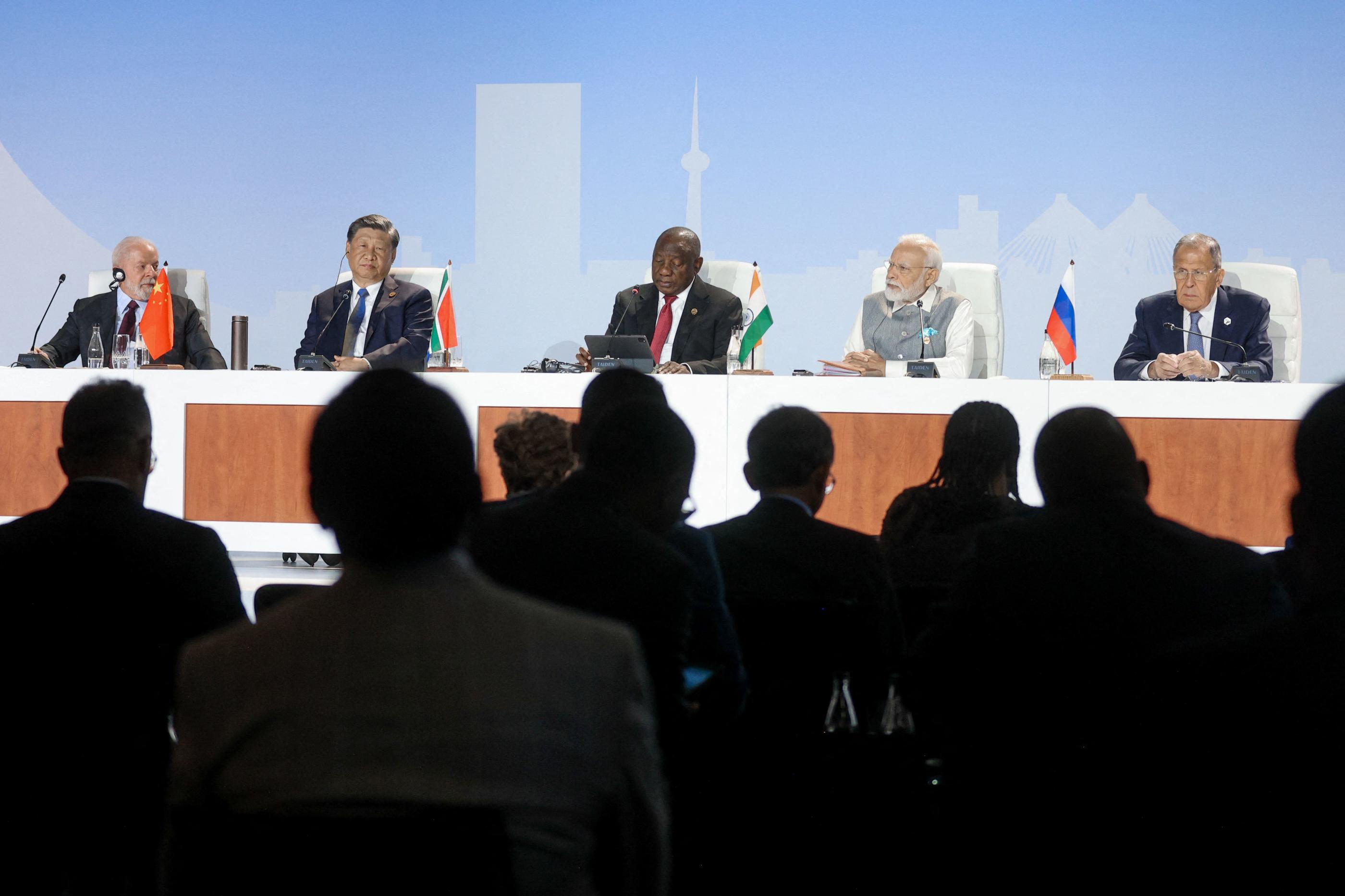 Les représentants des pays membres des Brics étaient réunis depuis mardi lors d'un sommet en Afrique du Sud. RUSSIAN FOREIGN MINISTRY / AFP