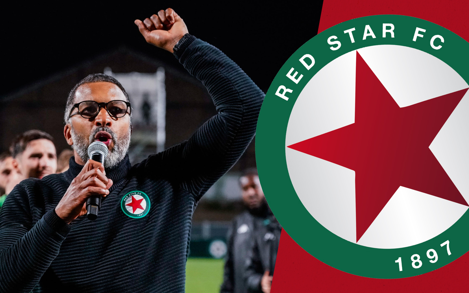 Coach du Red Star, victorieux ce vendredi contre Dijon et donc officiellement en Ligue 2, Habib Beye a réussi une saison remarquable avec le Red Star. Le Parisien-DA/Icon Sport