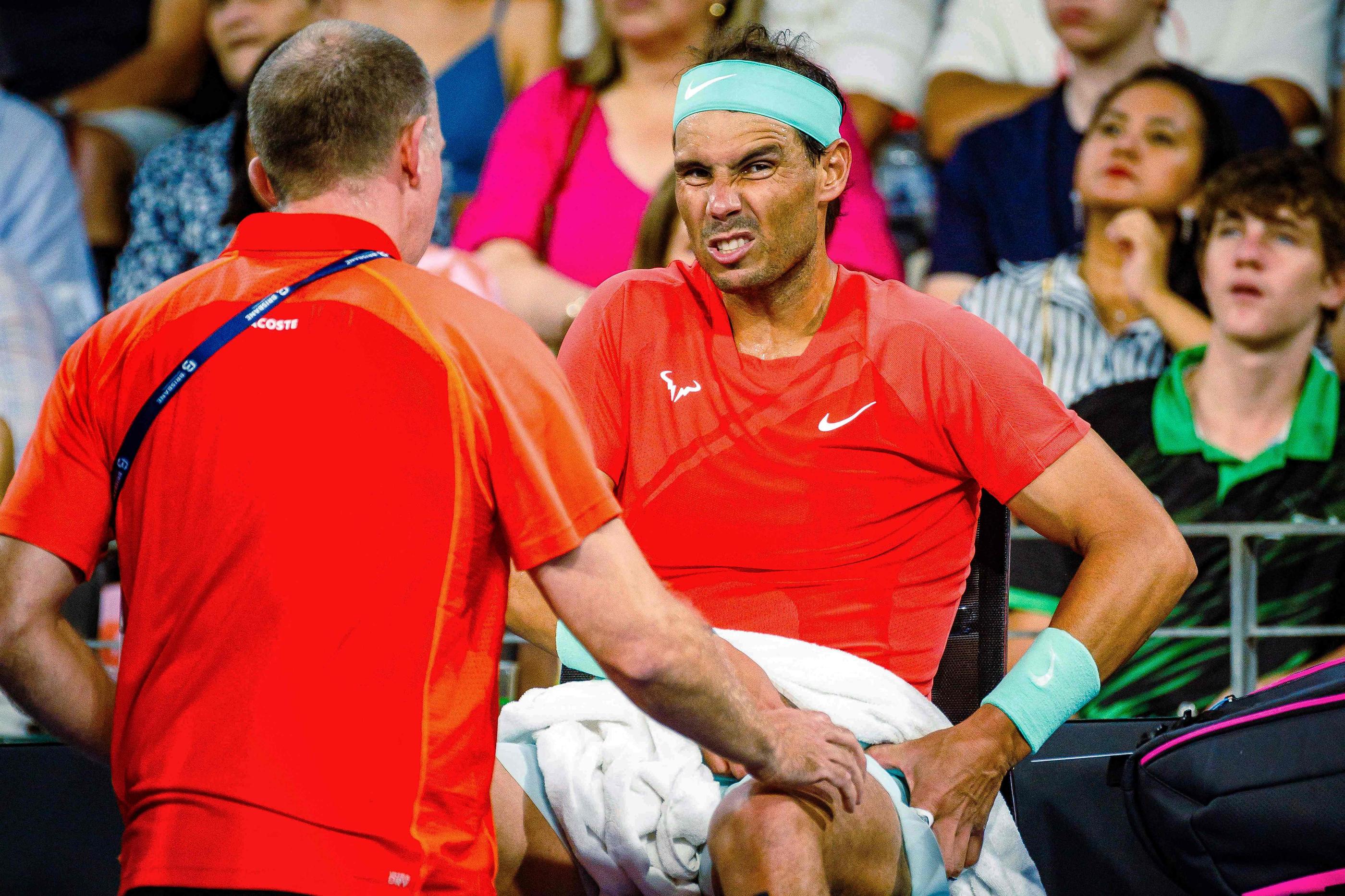 Victime d'une petite déchirure à un muscle, Rafael Nadal ne participera pas à l'Open d'Australie. Patrick HAMILTON/AFP