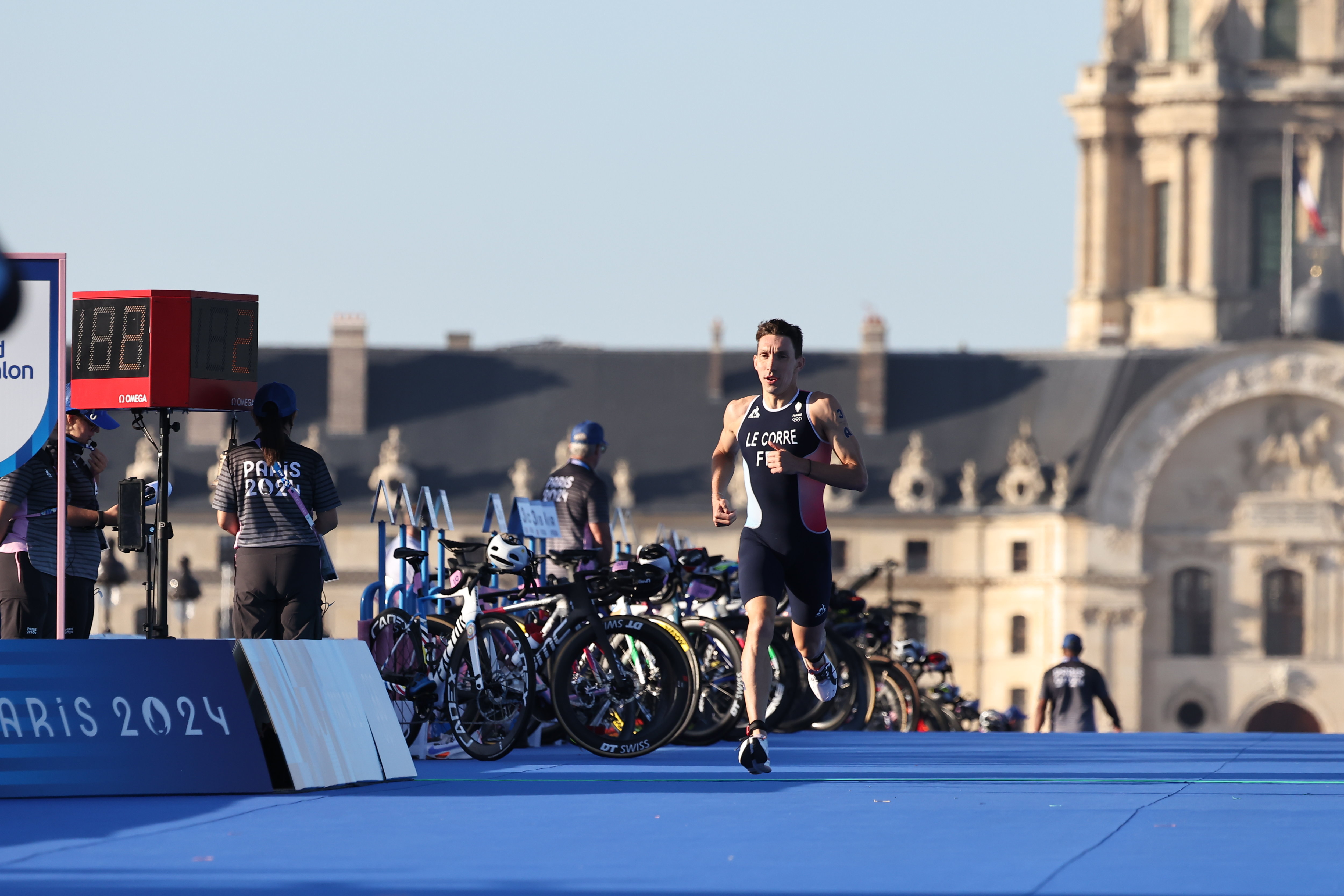 Pierre Le Corre, s'est élancé en premier pour la France, avant d'être pris dans une chute. LP/Fred Dugit