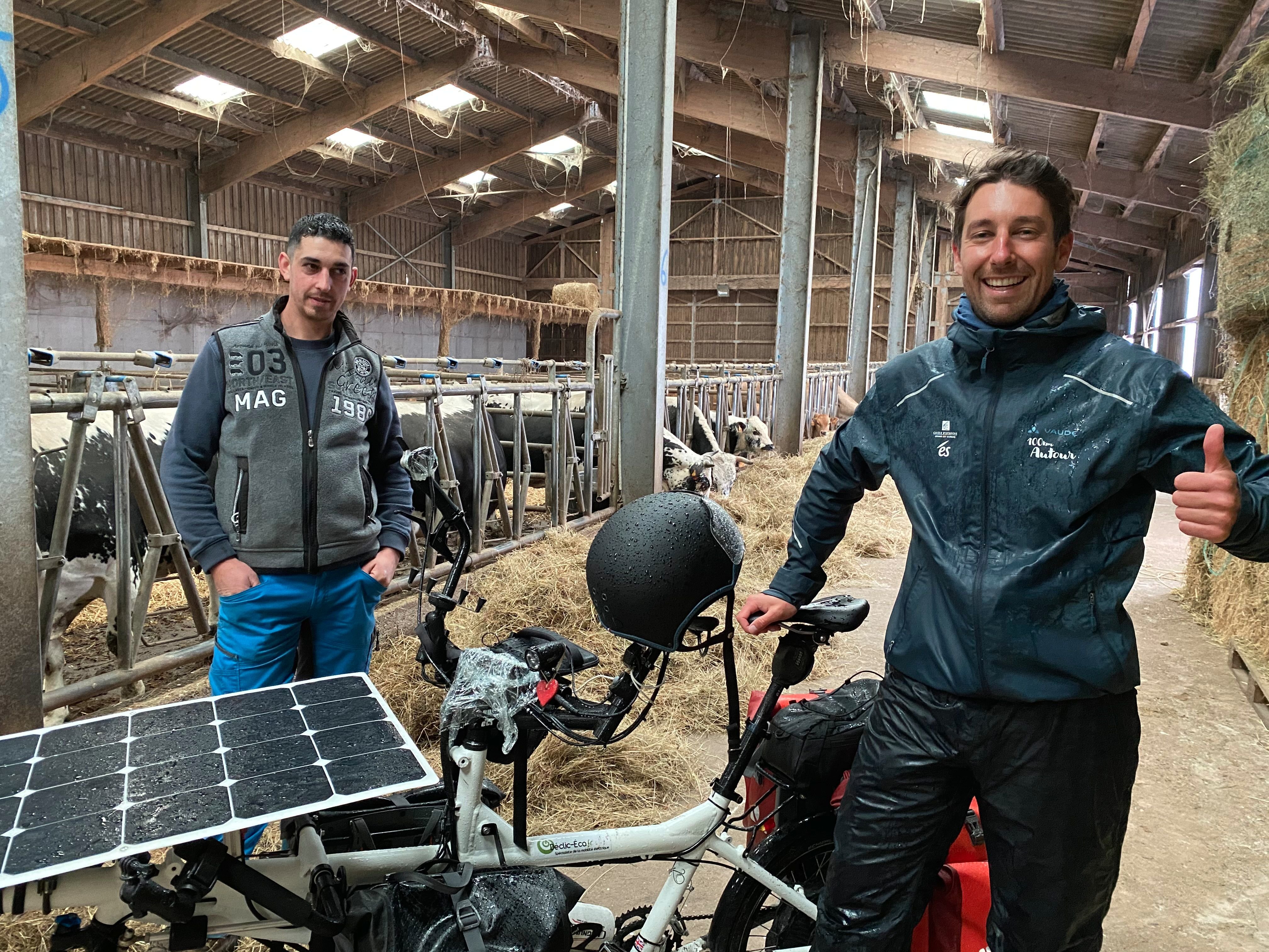 «100 km autour de Strasbourg» : il fait le tour d’Alsace agricole à vélo solaire pour promouvoir les producteurs locaux