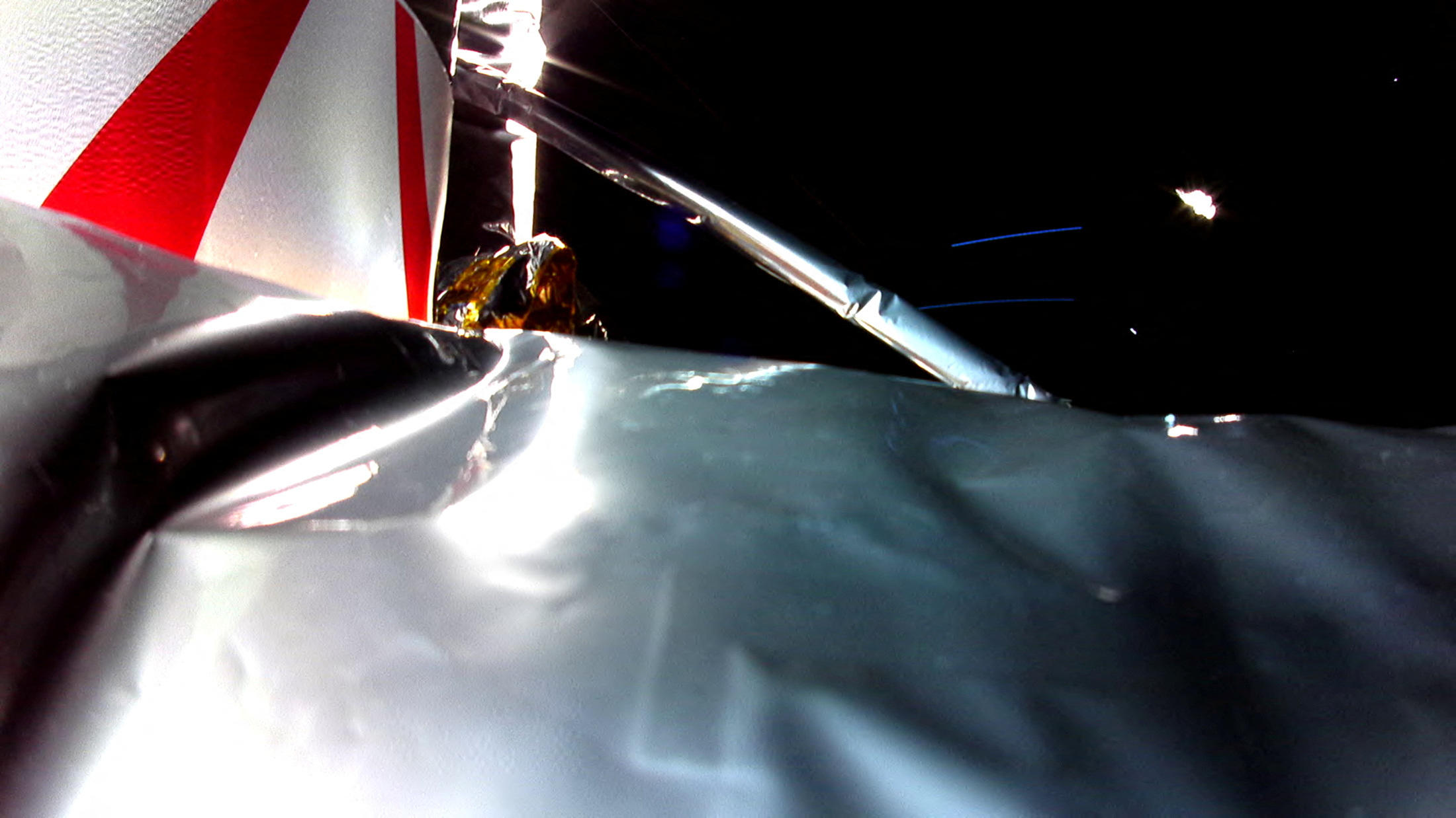 L'une des images envoyées par Peregrine depuis l'espace, le 8 janvier 2024. Astrobotic Technology/Handout via Reuters