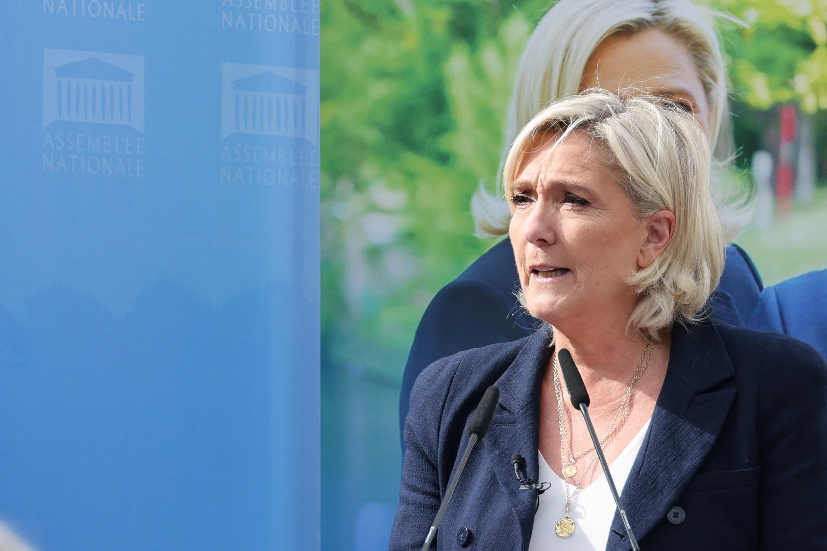 Marine Le Pen lors de sa rentrée politique le 8 septembre à Hénin-Beaumont (Pas-de-Calais). AFP/ Denis Charlet