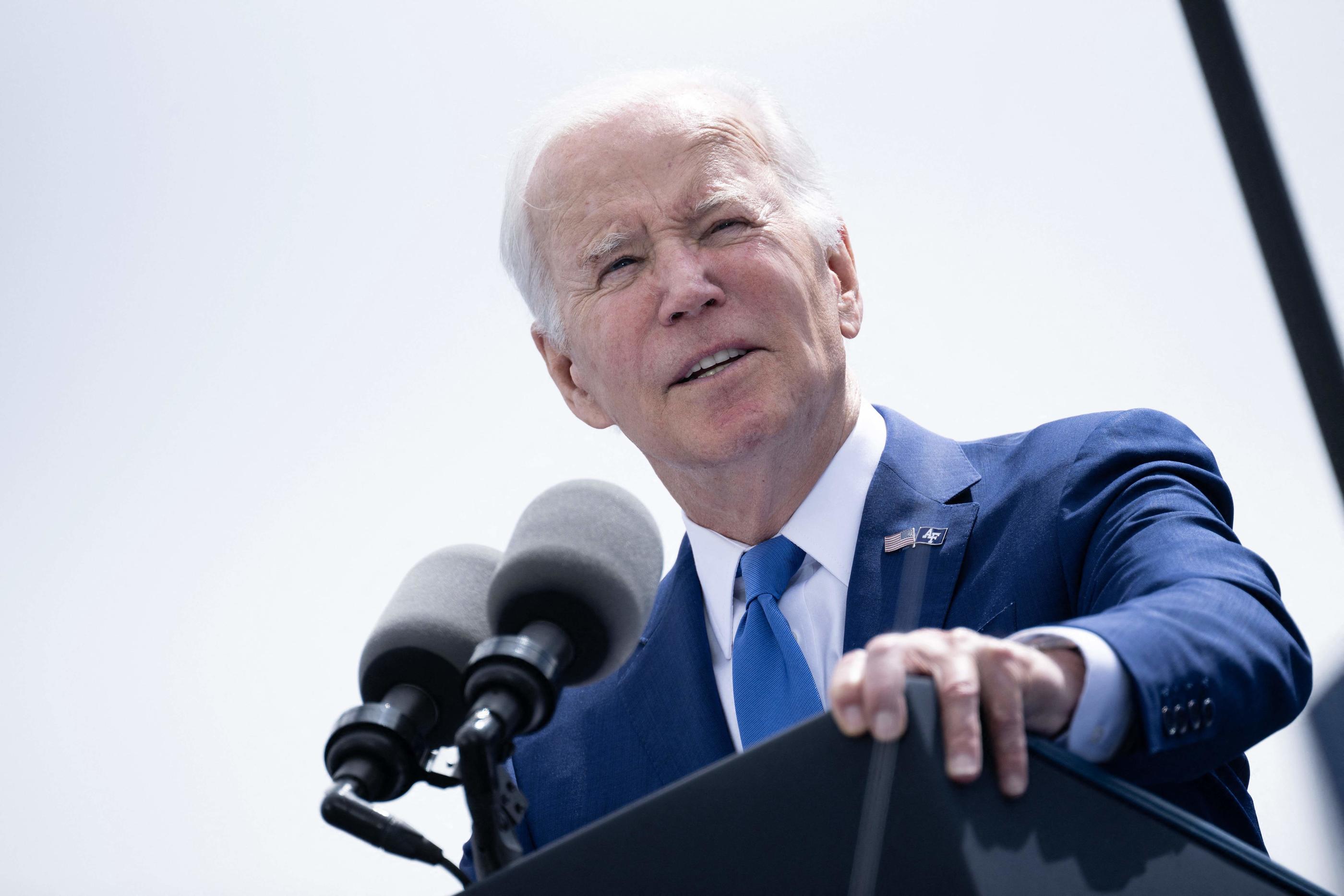 Joe Biden s'est félicité d'une "grande victoire pour l'économie" après qu'un accord a été trouvé sur le plafond de la dette américaine. AFP/Brendan Smialowski
