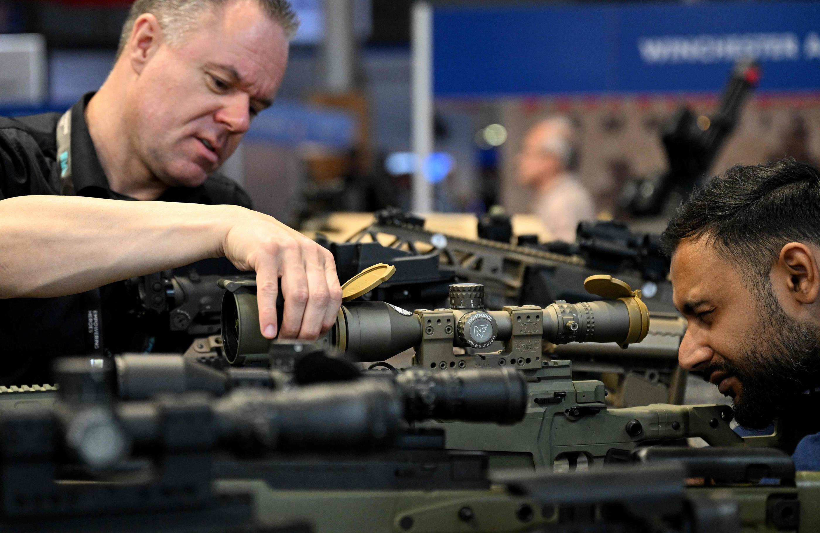 Eurosatory, la grand-messe mondiale de l’armement, ouvre ses portes la semaine prochaine, du 17 au 21 juin, au Parc des expositions de Villepinte. (Illustration).AFP/Emmanuel Dunand